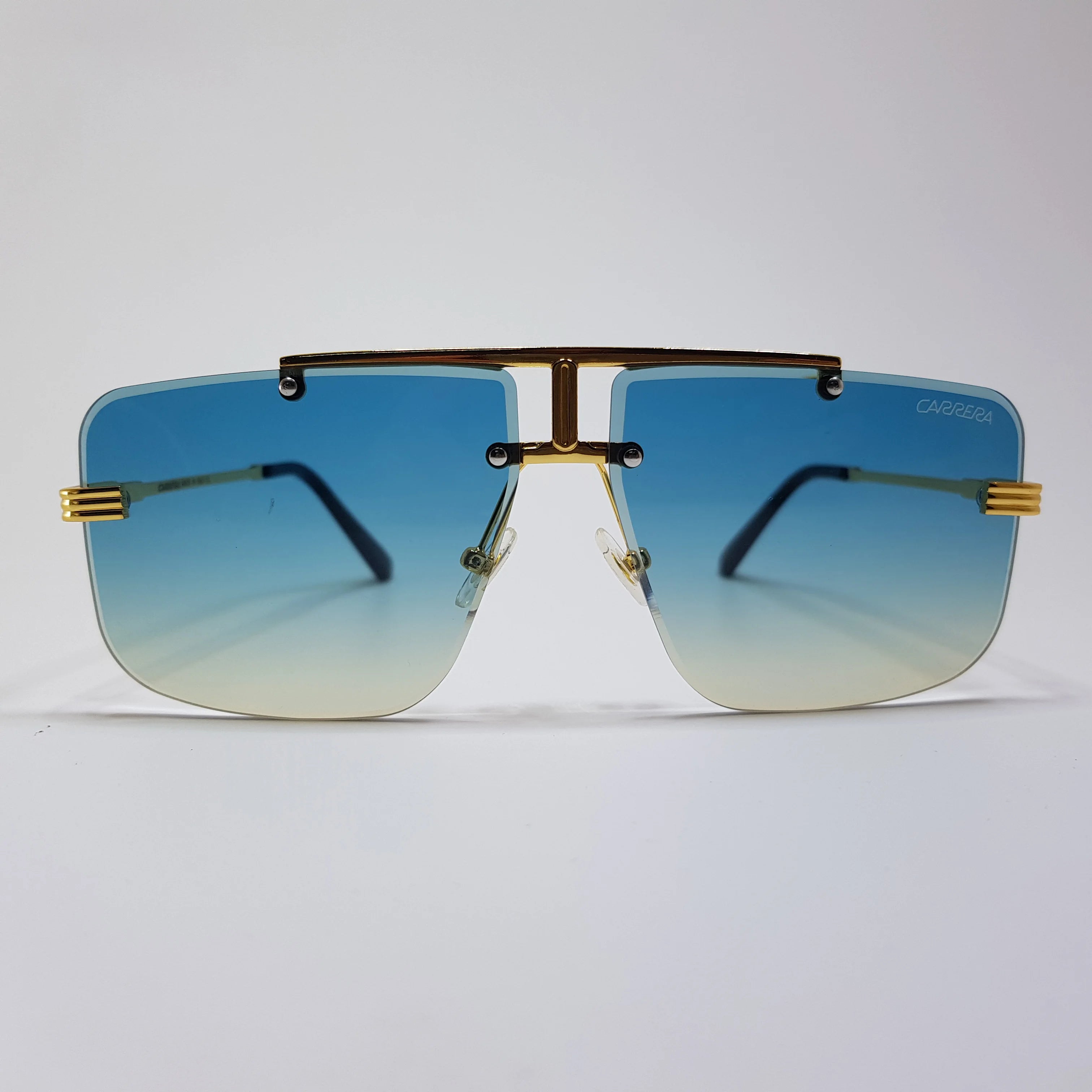Carrera-Rimless-Double Bridge-Metal-Sunglasses-Unisex