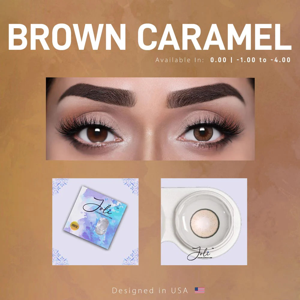 Joli Brown Caramel Colored Contact Lenses