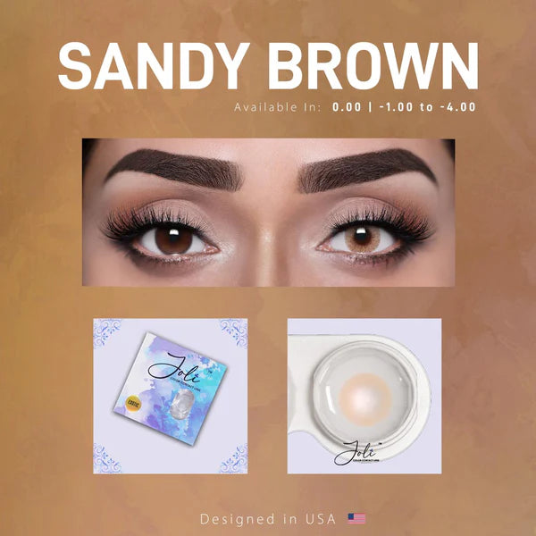 Joli Sandy Brown Colored Contact Lenses