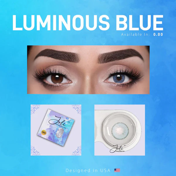 Joli Luminous Blue Colored Contact Lenses