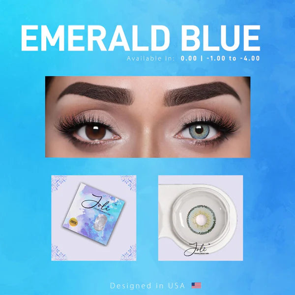 Joli Emerald Blue Colored Contact Lenses