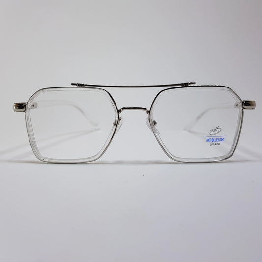 Os12 Metal Quare Hexagone Eyeglasses Frame Unisex
