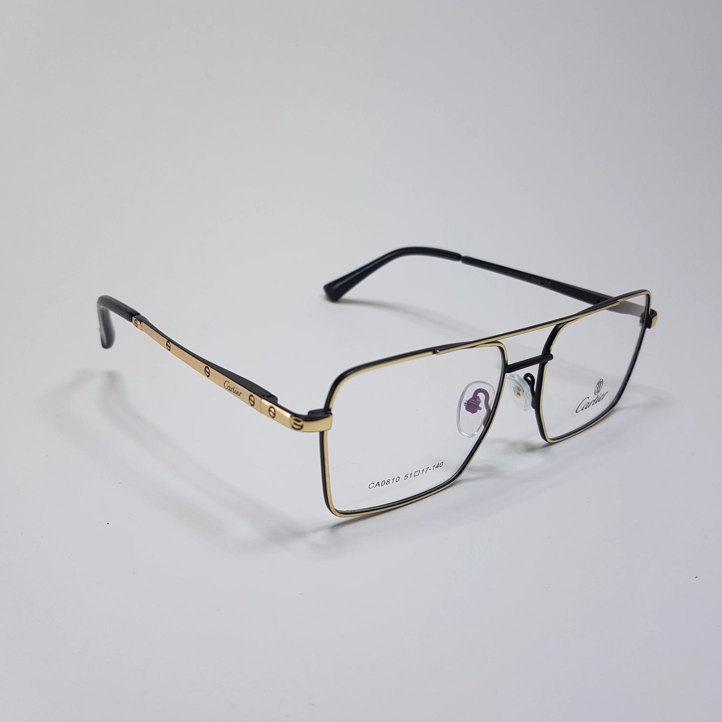 Cartier Ca0810 Eyeglasses Rectangle Frame Unisex