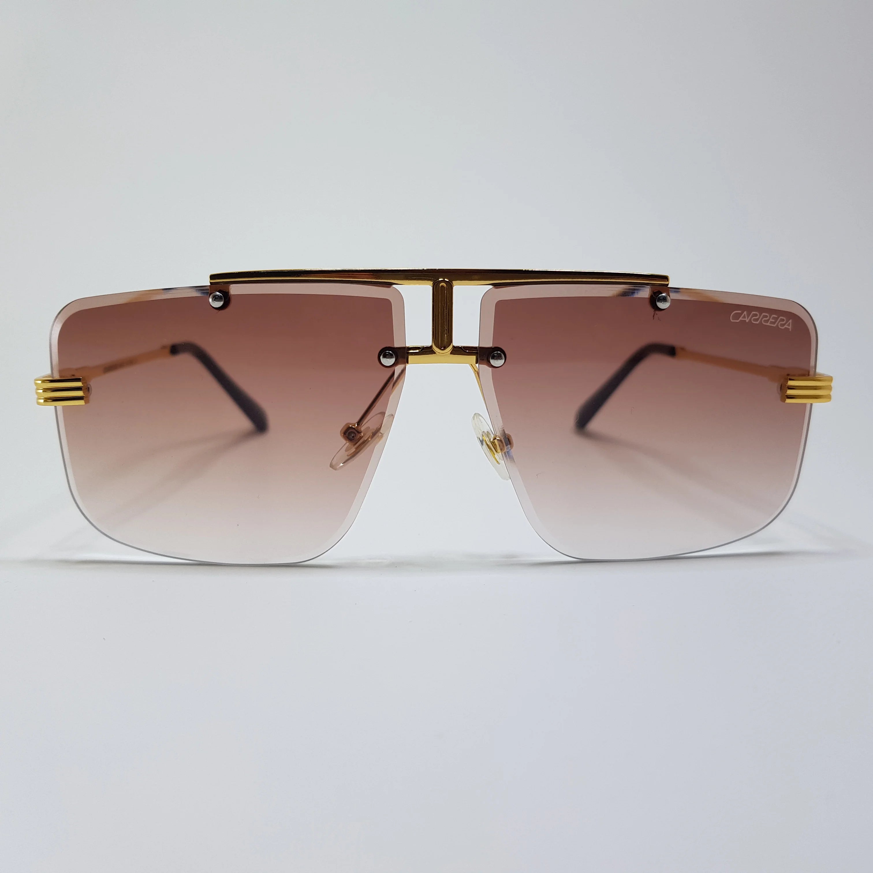 Carrera-Rimless-Double Bridge-Metal-Sunglasses-Unisex