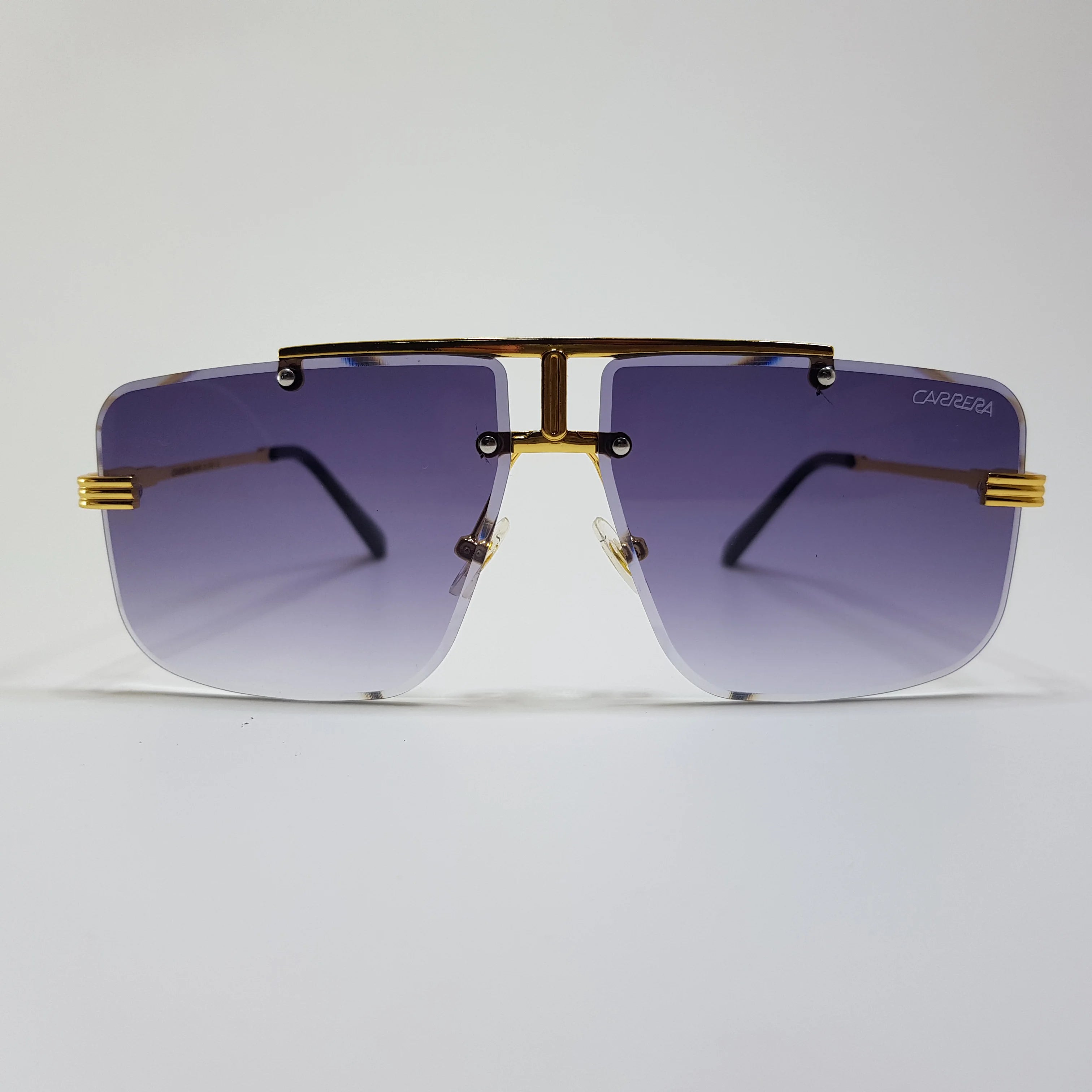 Carrera-Rimless-Double Bridge-Metal-Sunglasses-Unisex