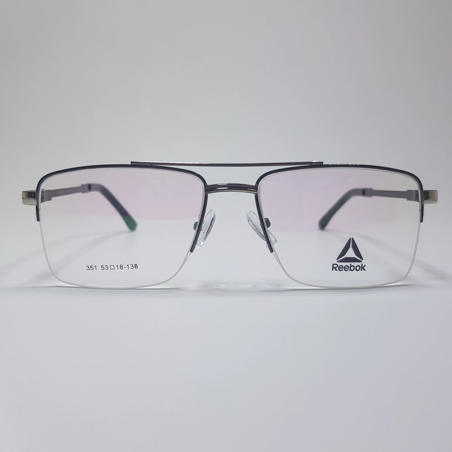 Reebok-351 Metal Eyeglasses Metal Half Rim Frame Unisex