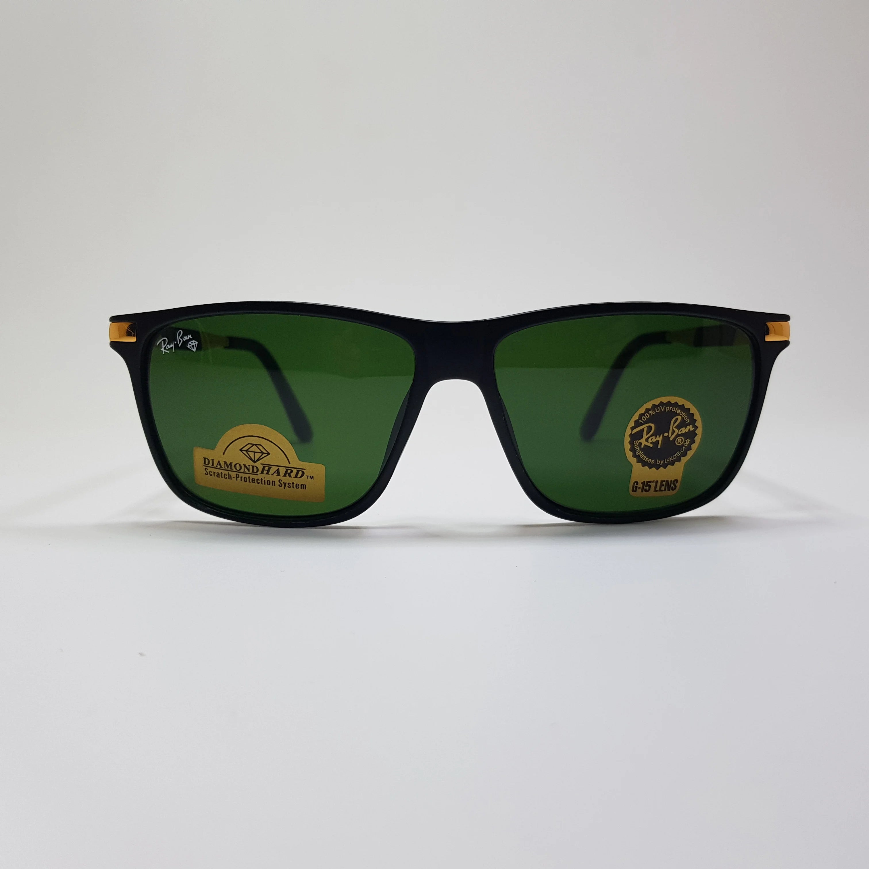 Rayban-RB4335-Premium-Diamond Hard Glass Lens-Sunglasses-Black-Unisex