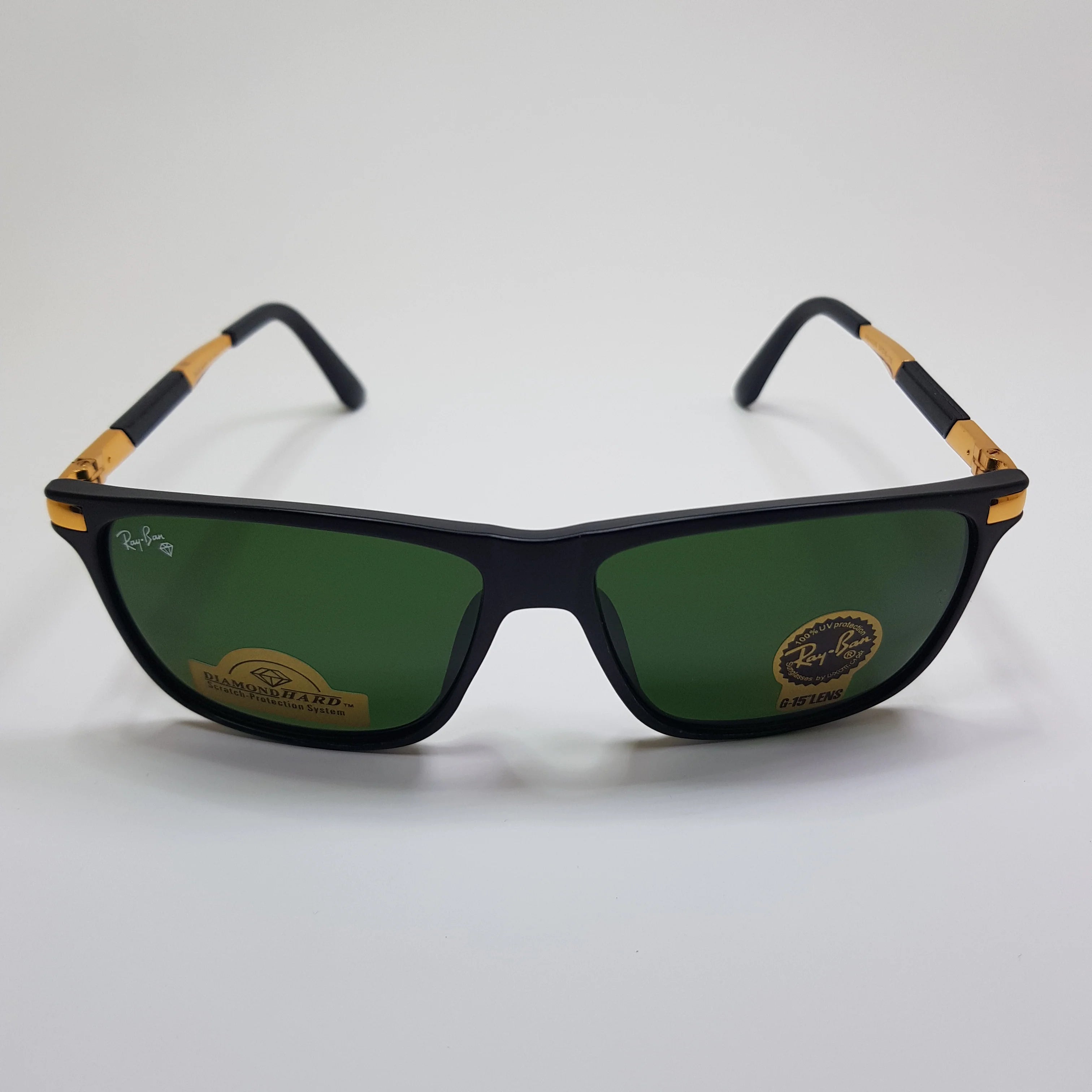 Rayban-RB4335-Premium-Diamond Hard Glass Lens-Sunglasses-Black-Unisex