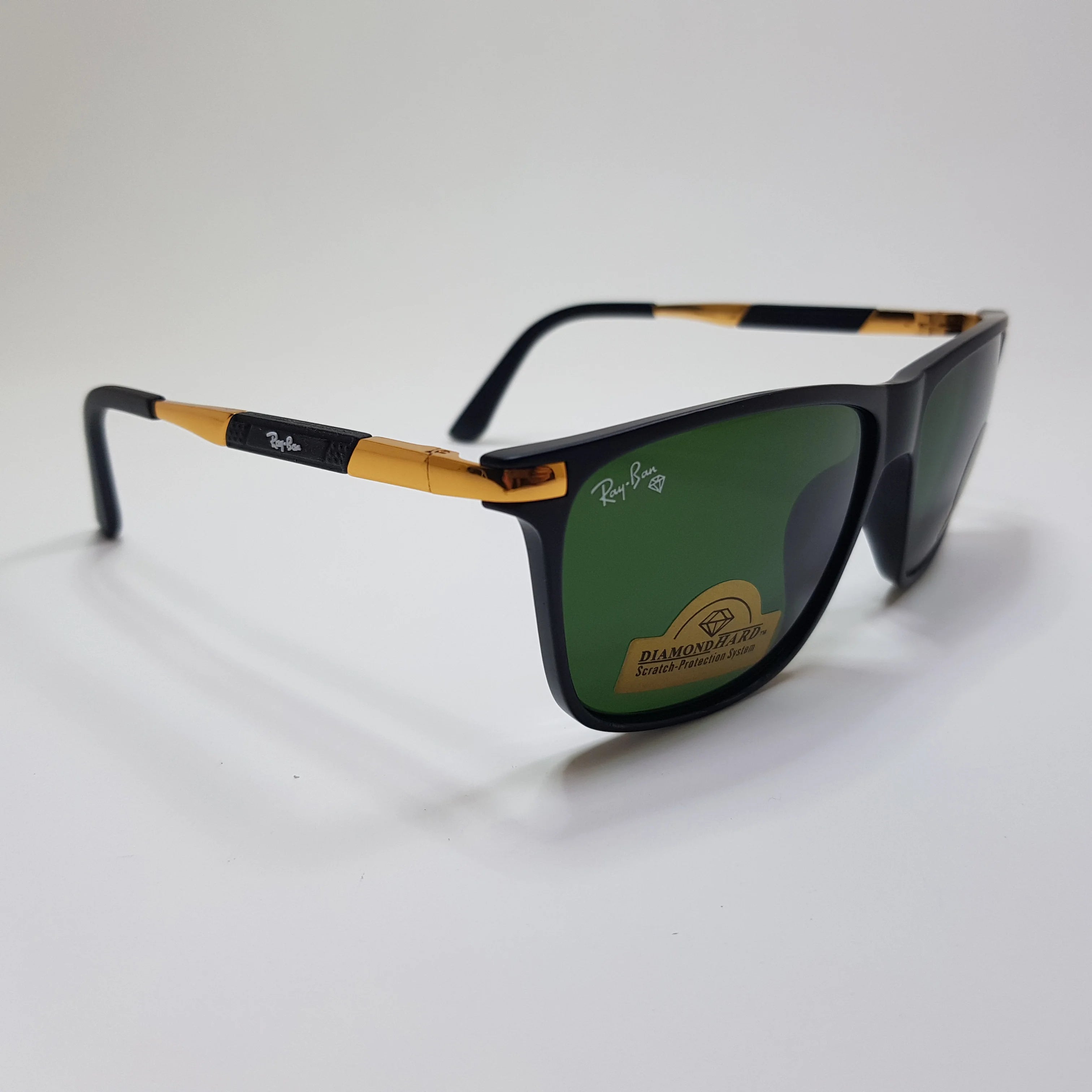 Rayban-RB4335-Premium-Diamond Hard Glass Lens-Sunglasses-Black-Unisex