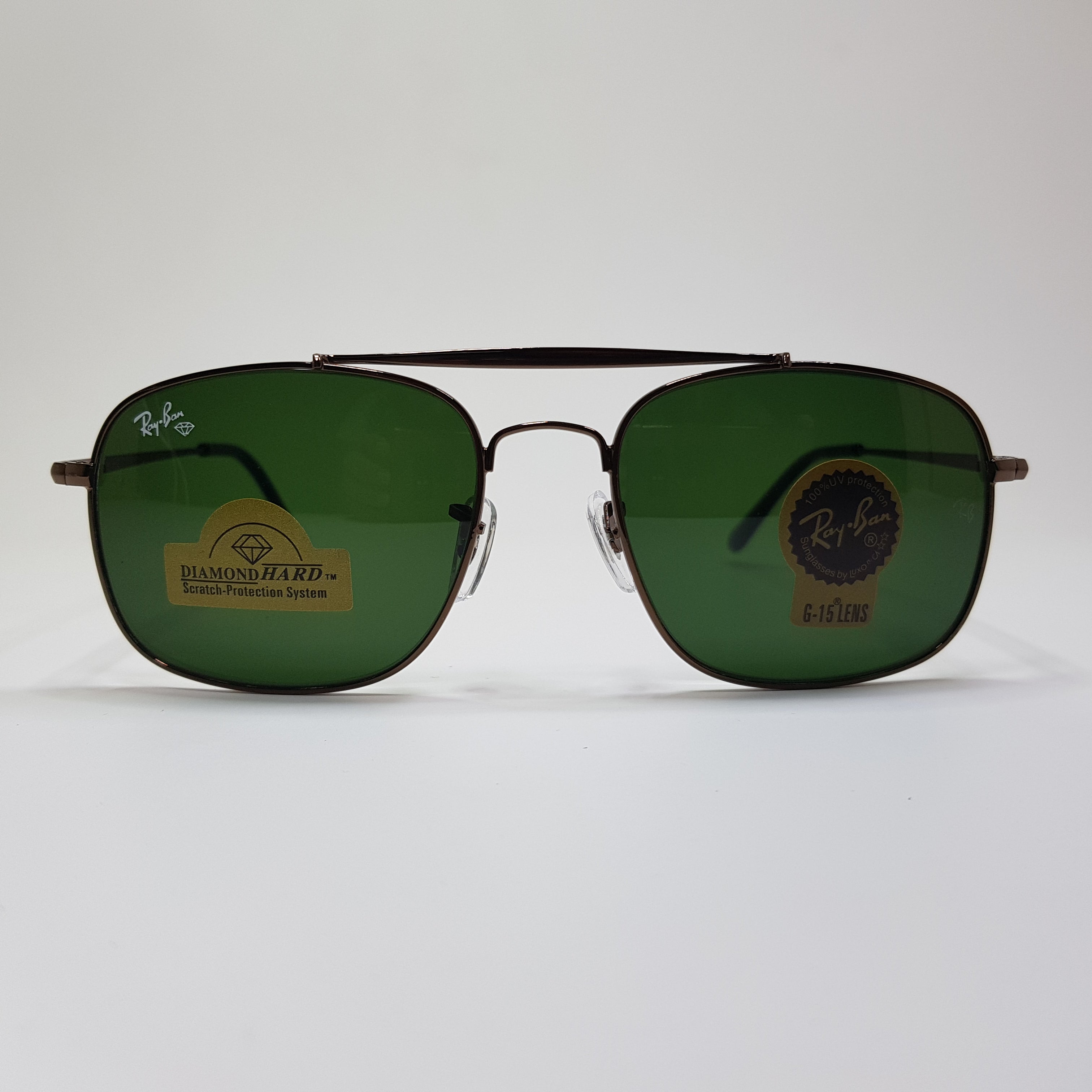 Rayban-RB3560-Premium-Diamond Hard Glass Lens-Metal-Sunglasses-Anti Scratch