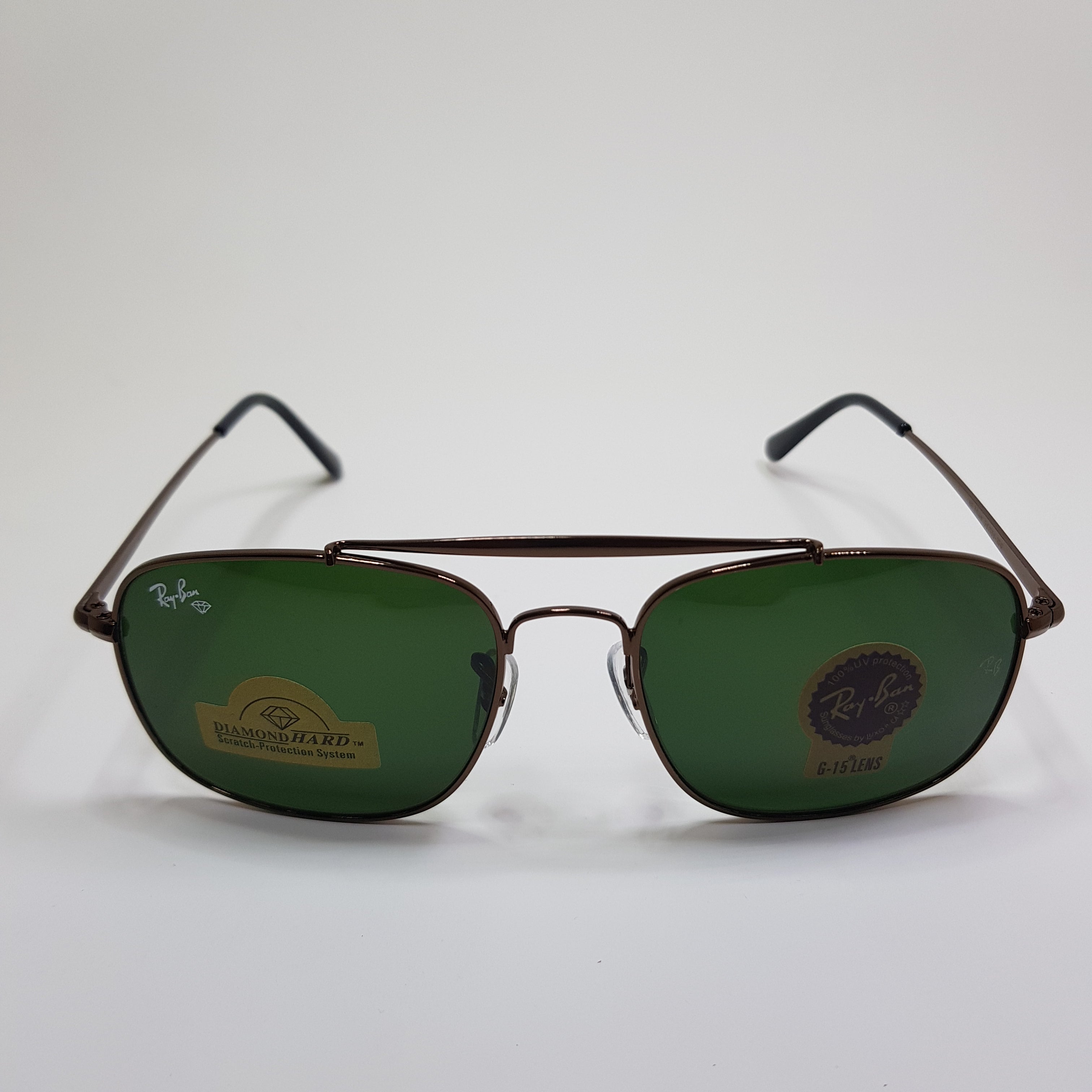 Rayban-RB3560-Premium-Diamond Hard Glass Lens-Metal-Sunglasses-Anti Scratch