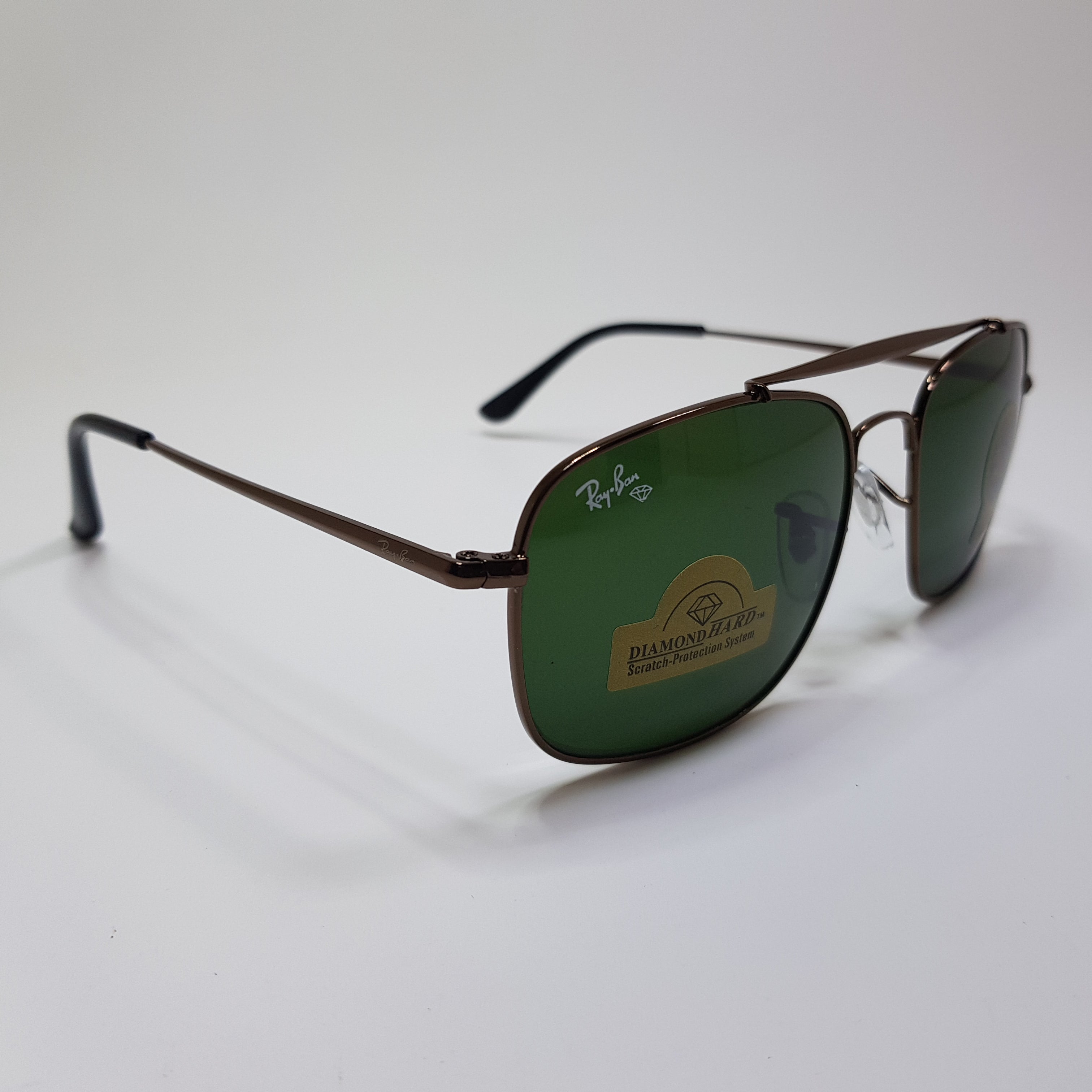 Rayban-RB3560-Premium-Diamond Hard Glass Lens-Metal-Sunglasses-Anti Scratch