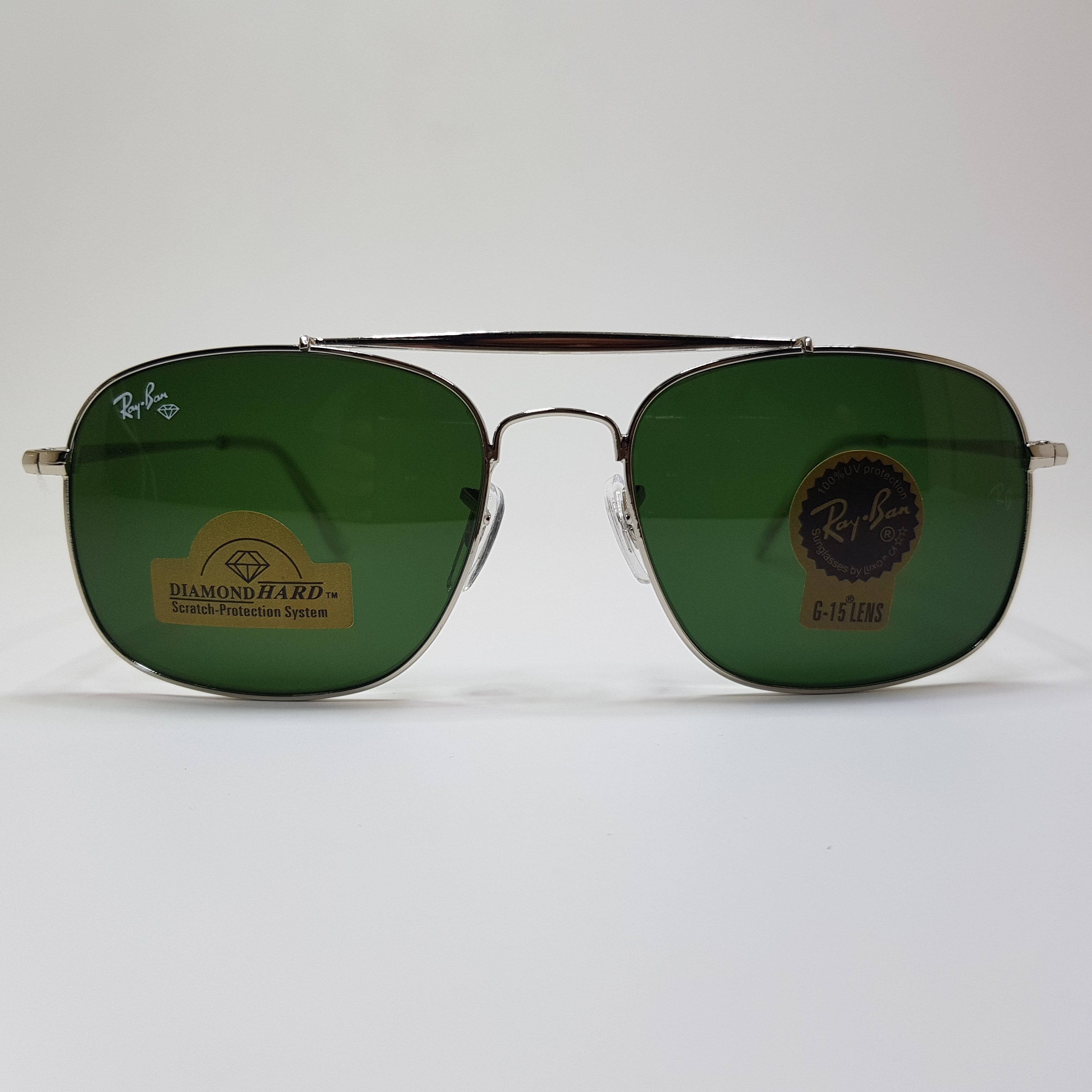 Rayban-RB3560-Premium-Diamond Hard Glass Lens-Metal-Sunglasses-Anti Scratch