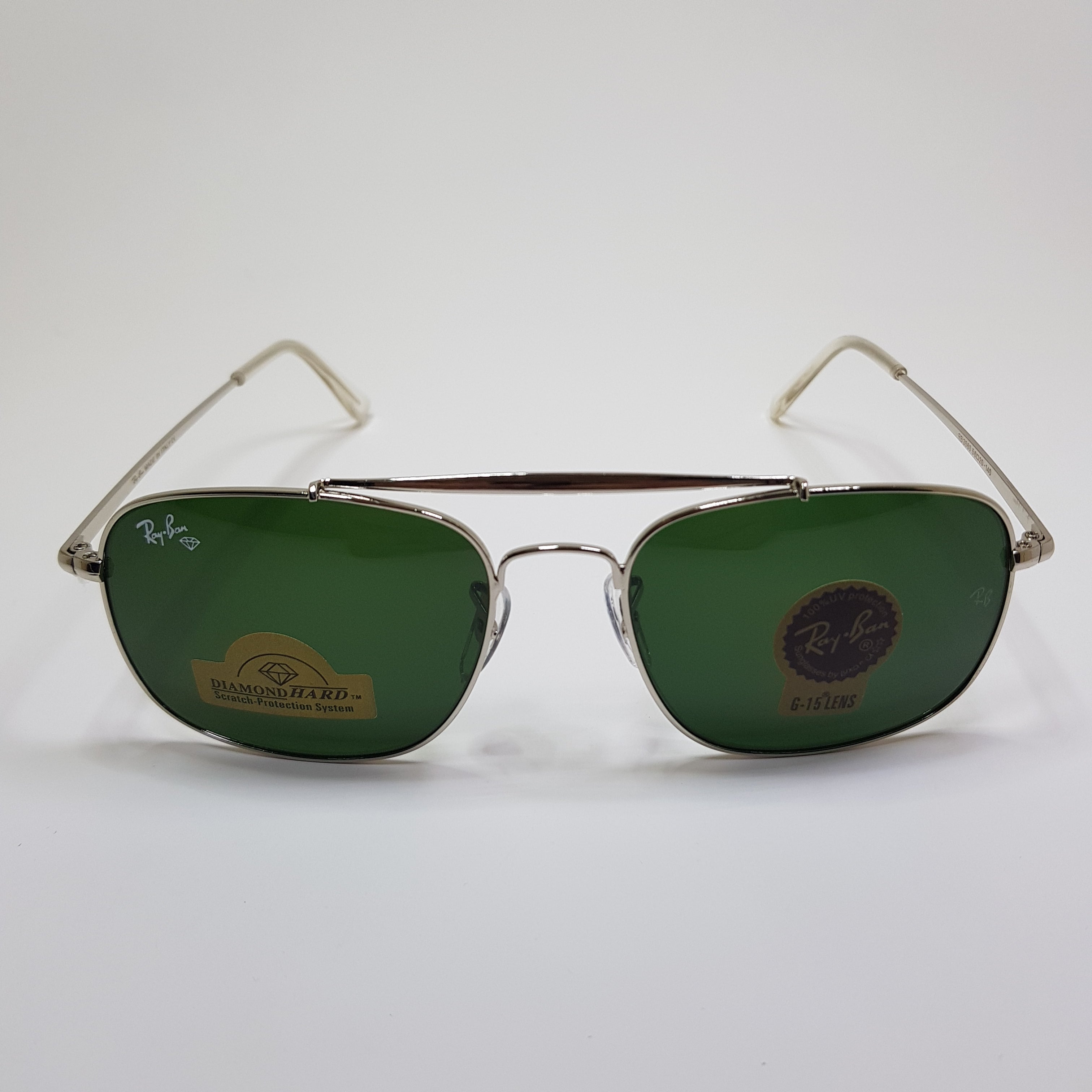 Rayban-RB3560-Premium-Diamond Hard Glass Lens-Metal-Sunglasses-Anti Scratch