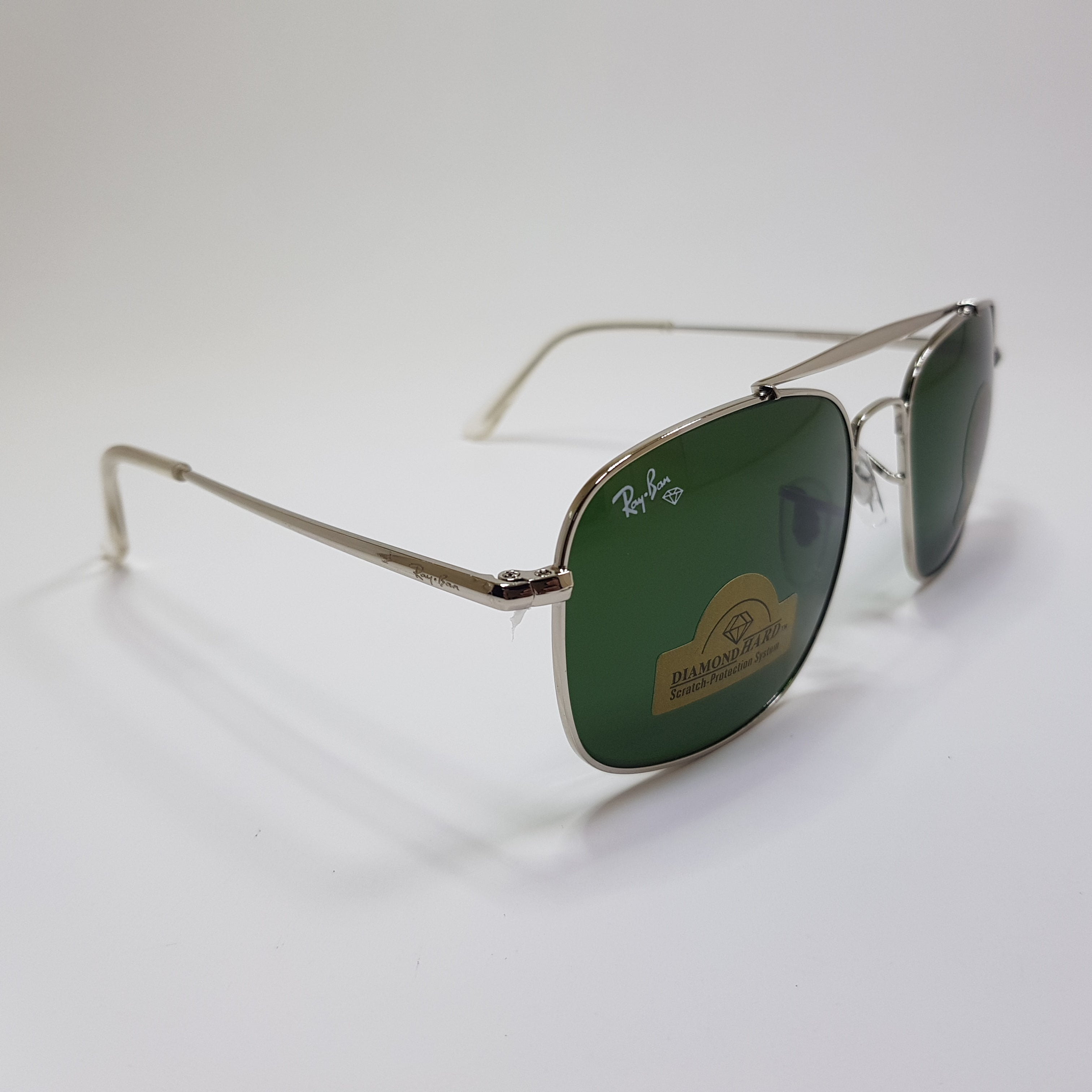Rayban-RB3560-Premium-Diamond Hard Glass Lens-Metal-Sunglasses-Anti Scratch