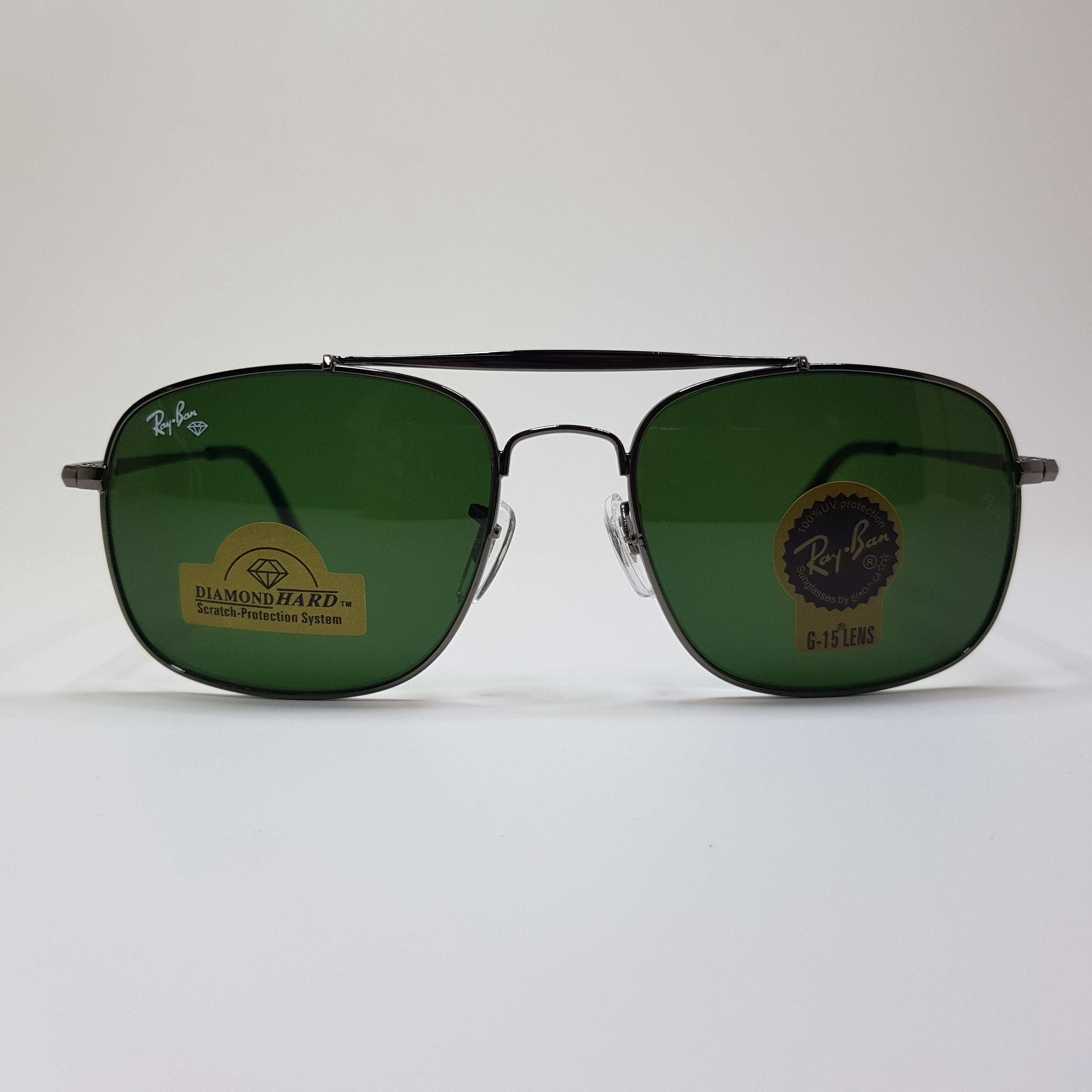 Rayban-RB3560-Premium-Diamond Hard Glass Lens-Metal-Sunglasses-Anti Scratch