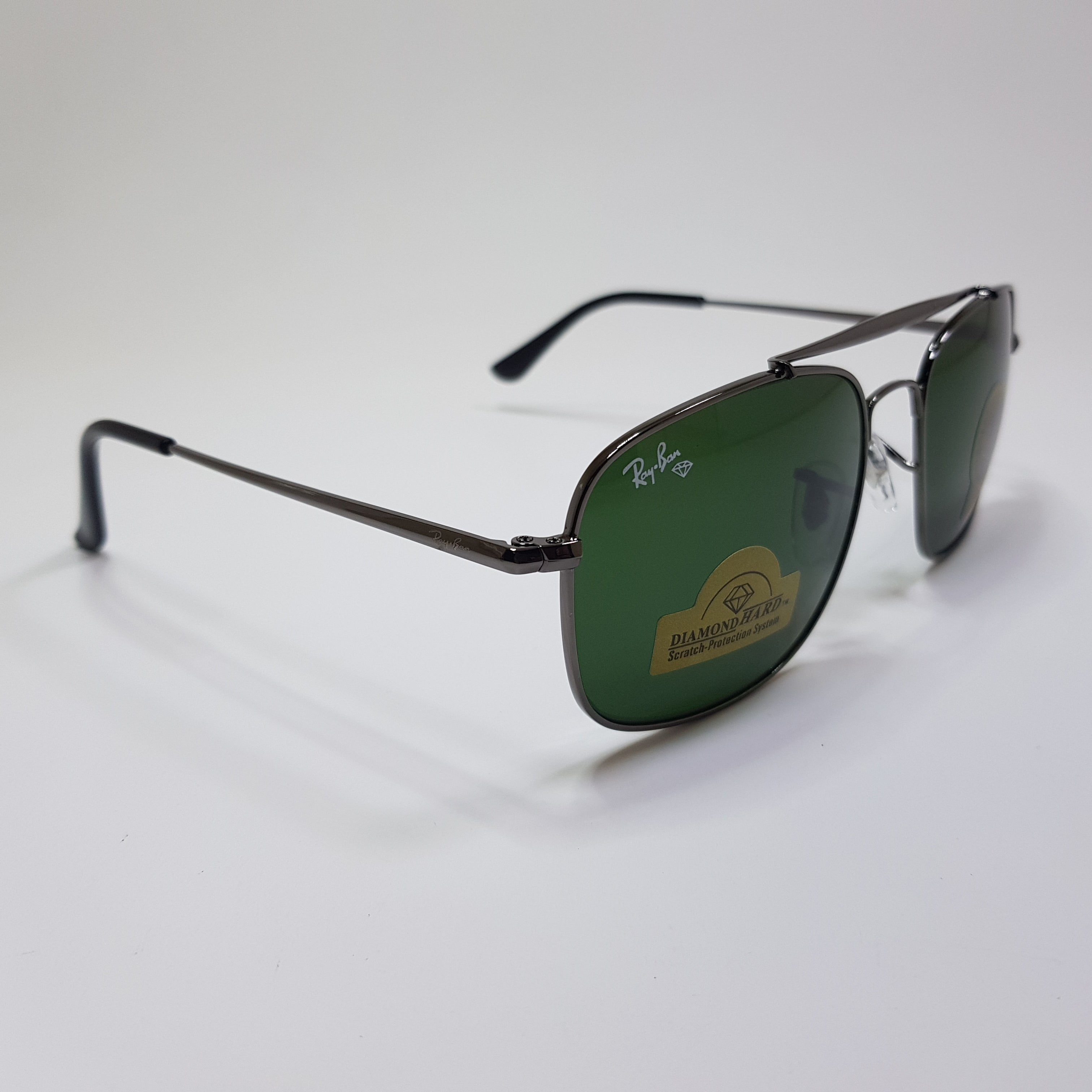 Rayban-RB3560-Premium-Diamond Hard Glass Lens-Metal-Sunglasses-Anti Scratch