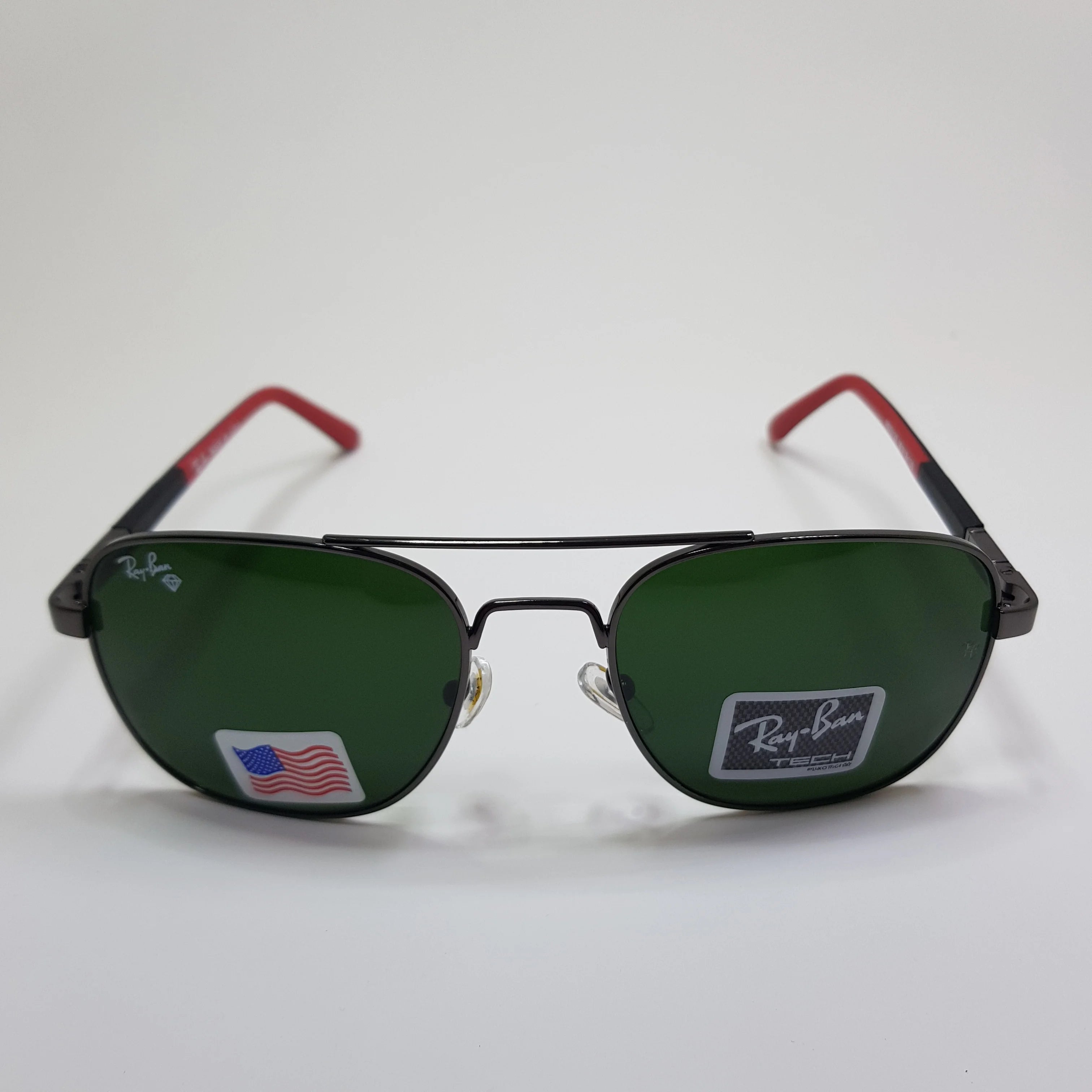 Rayban-RB22125-Premium-Diamond Hard Glass Lens-Metal-Sunglasses-Anti Scratch