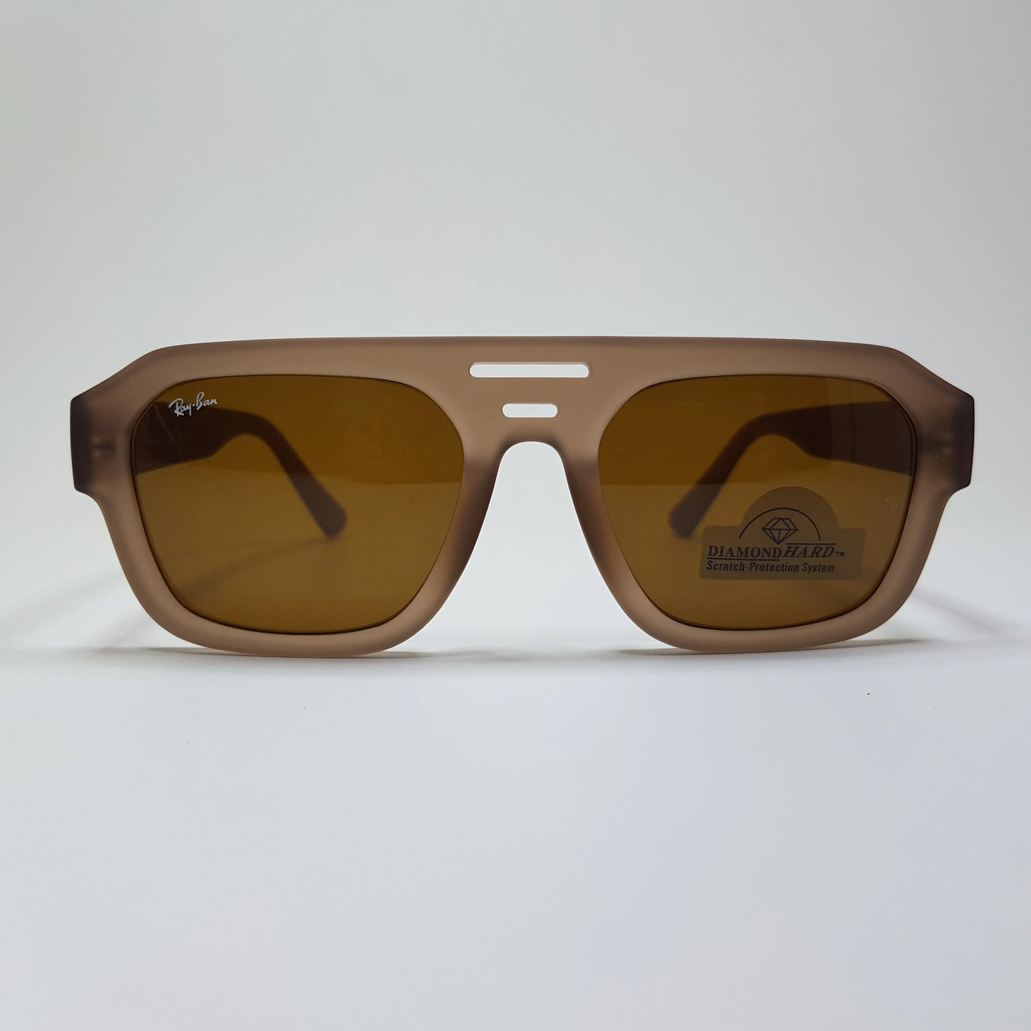 Rayban-Double Line-Premium-Diamond Hard Glass Lens-Anti Scratch-Sunglasses-Unisex