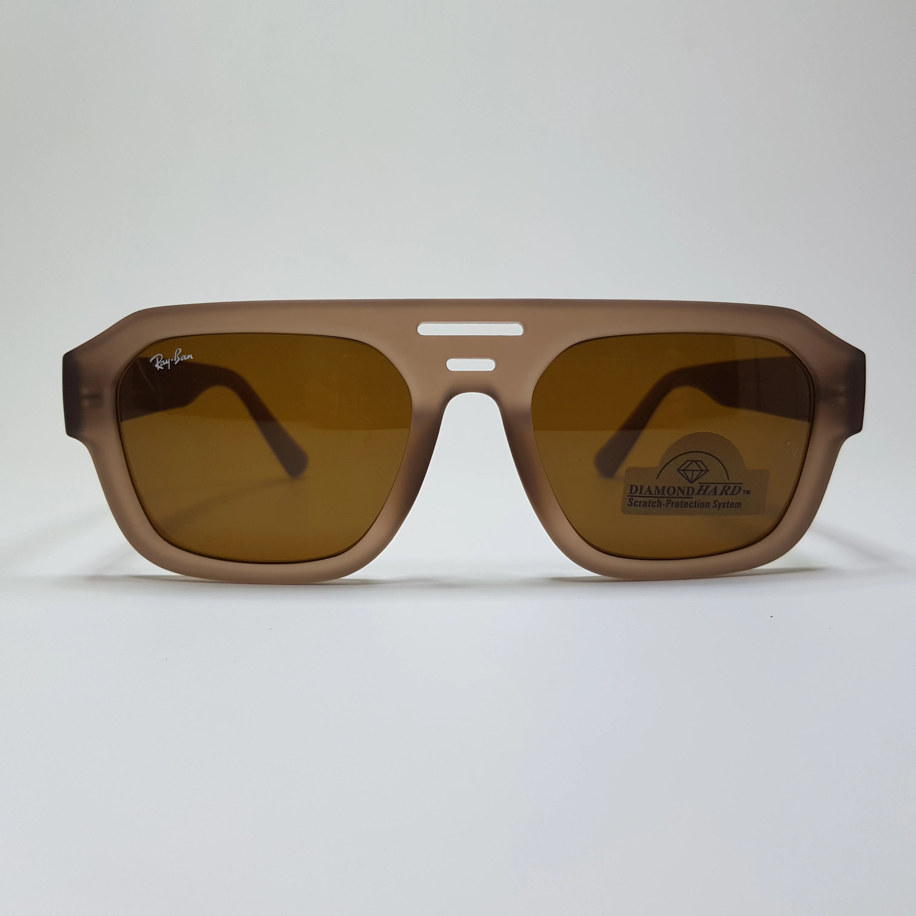 Rayban-Double Line-Premium-Diamond Hard Glass Lens-Anti Scratch-Sunglasses-Unisex