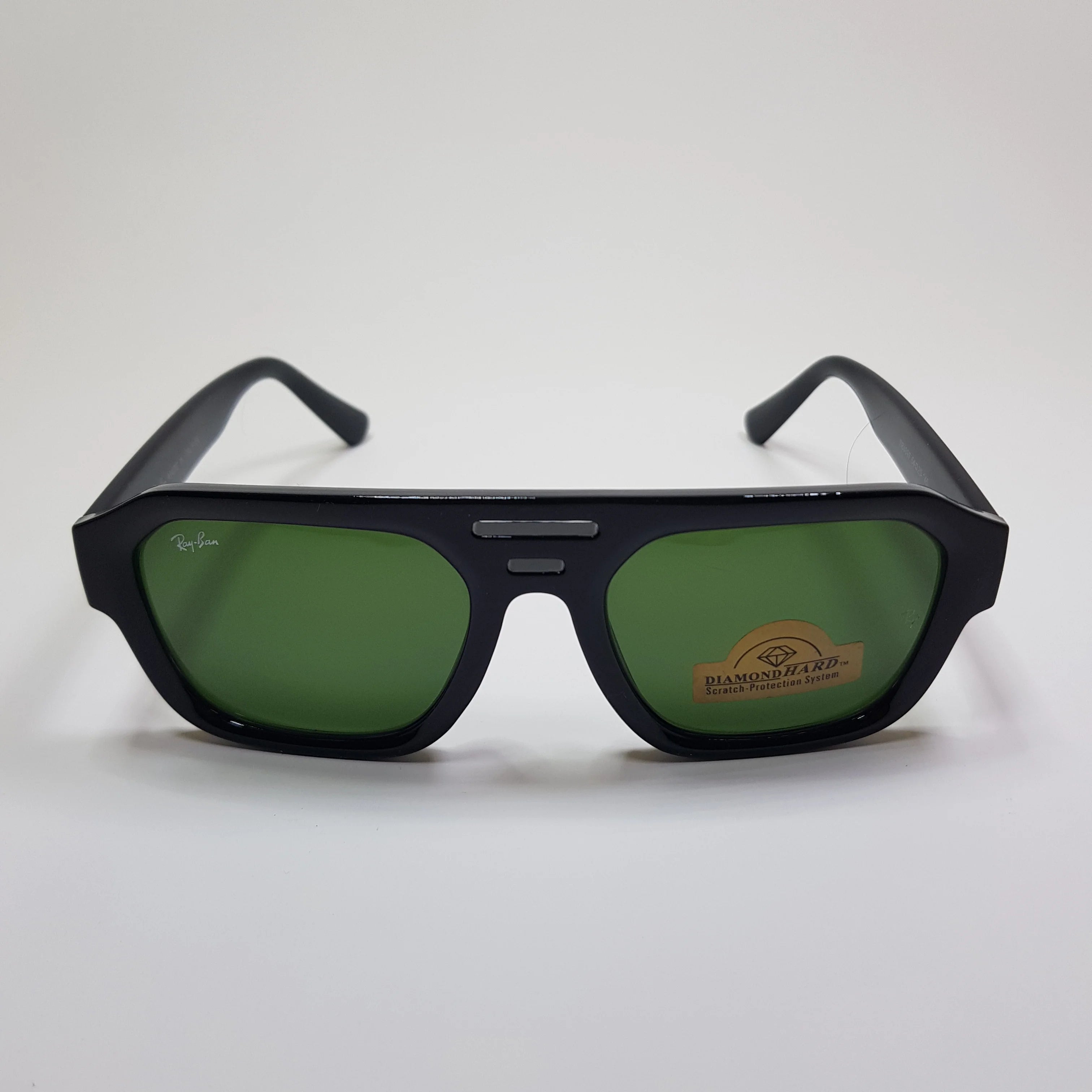 Rayban-Double Line-Premium-Diamond Hard Glass Lens-Anti Scratch-Sunglasses-Unisex