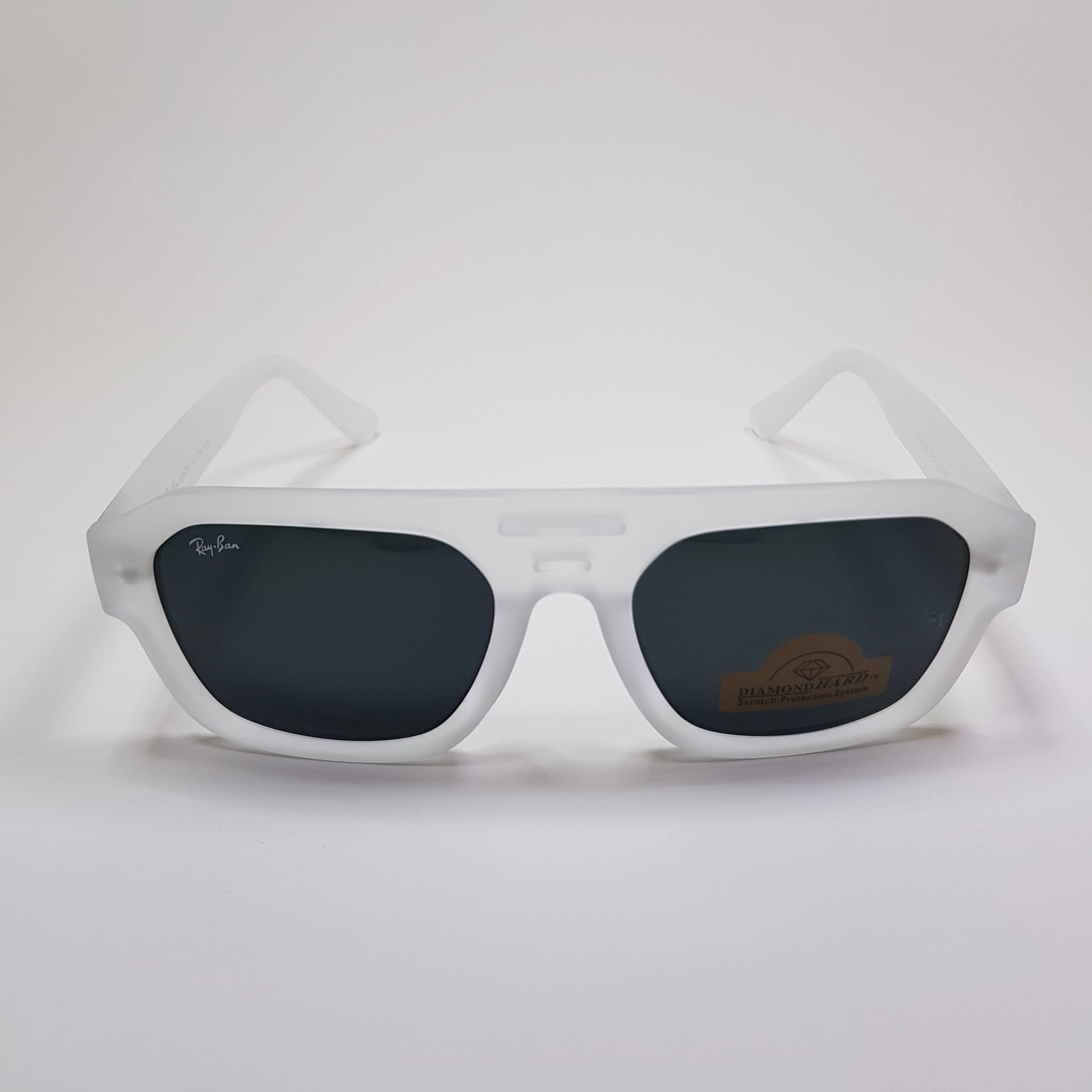 Rayban-Double Line-Premium-Diamond Hard Glass Lens-Anti Scratch-Sunglasses-Unisex