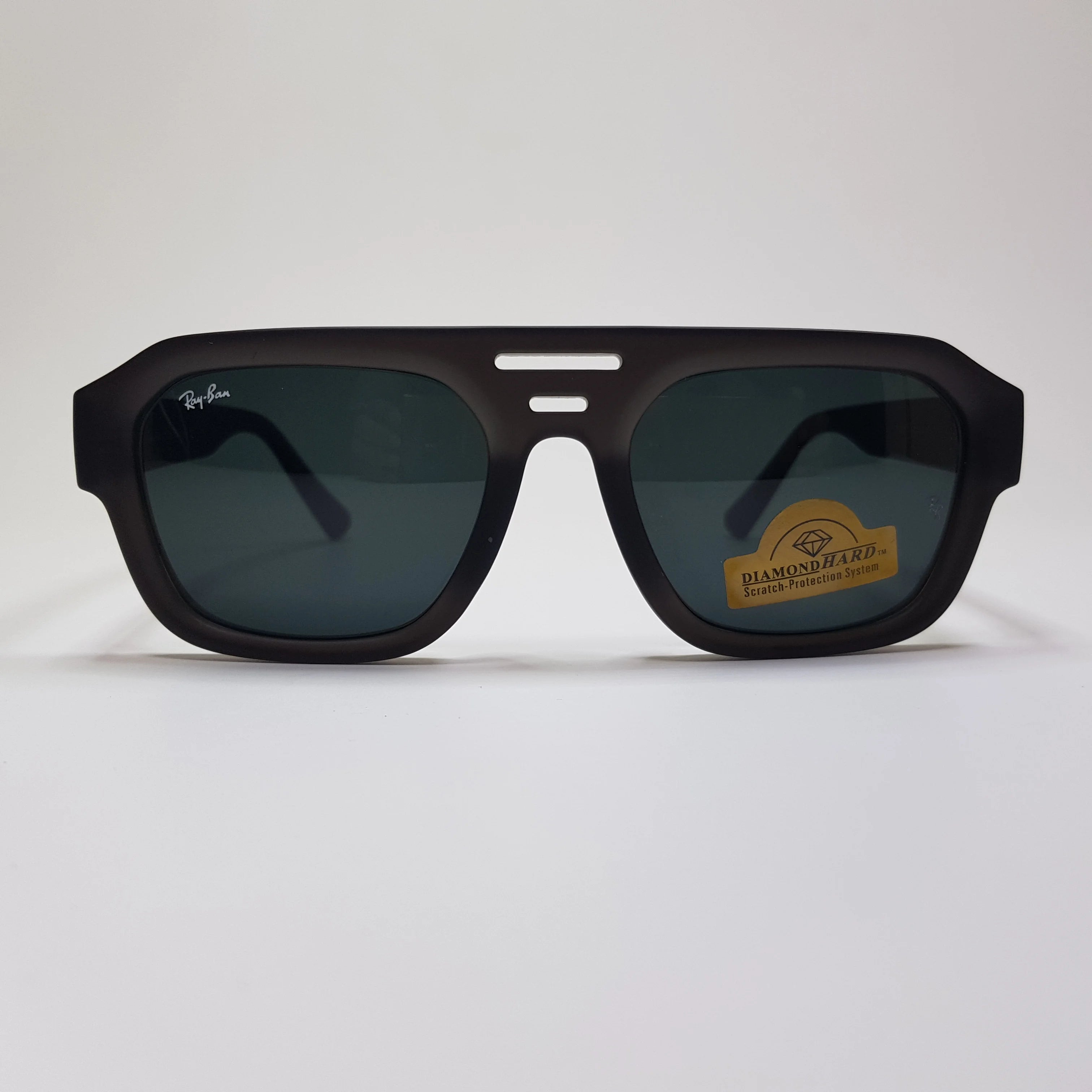 Rayban-Double Line-Premium-Diamond Hard Glass Lens-Anti Scratch-Sunglasses-Unisex