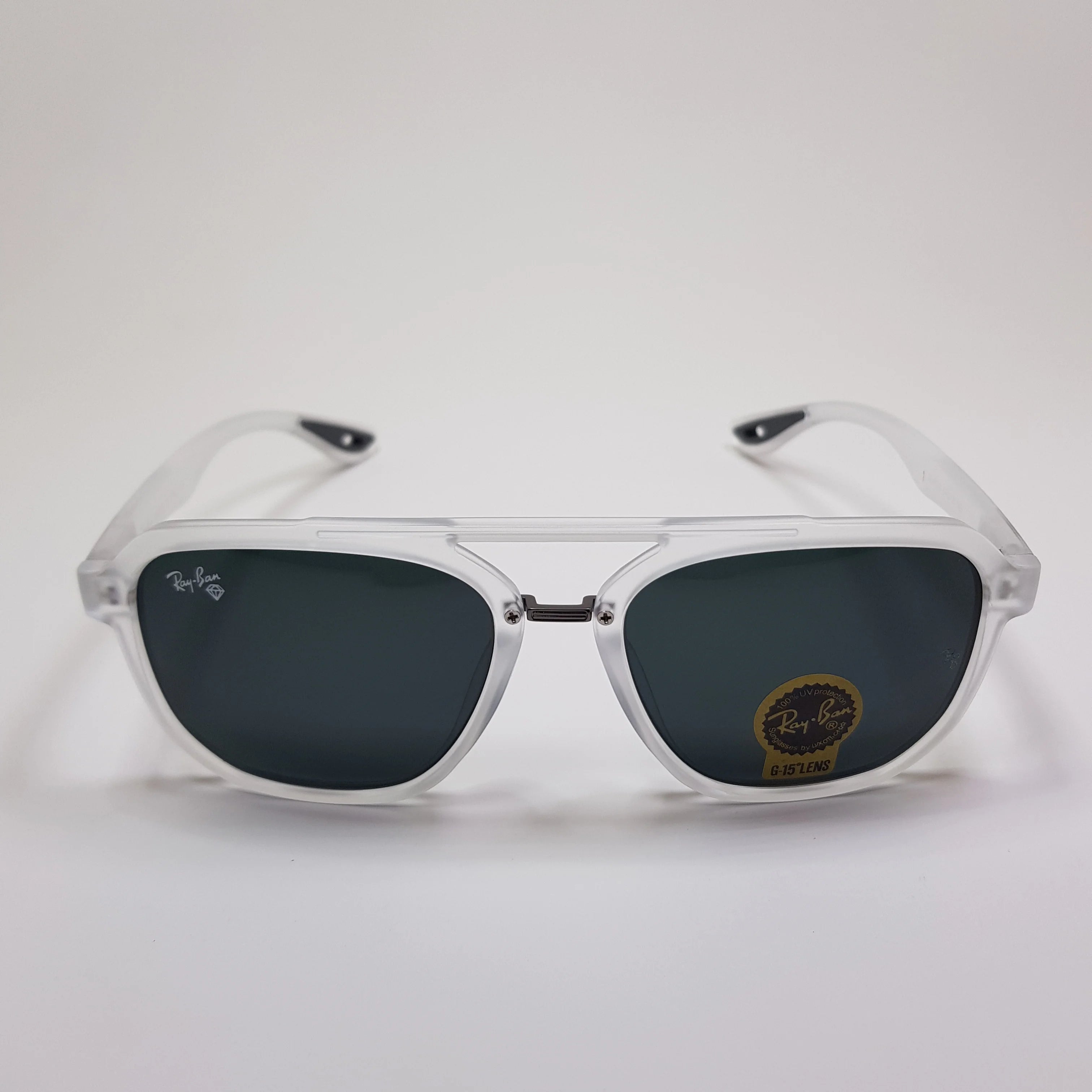 Rayban-RB4602-Double Bridge-Premium-Diamond Hard Glass Lens-Sunglasses-White-Matt-Unisex