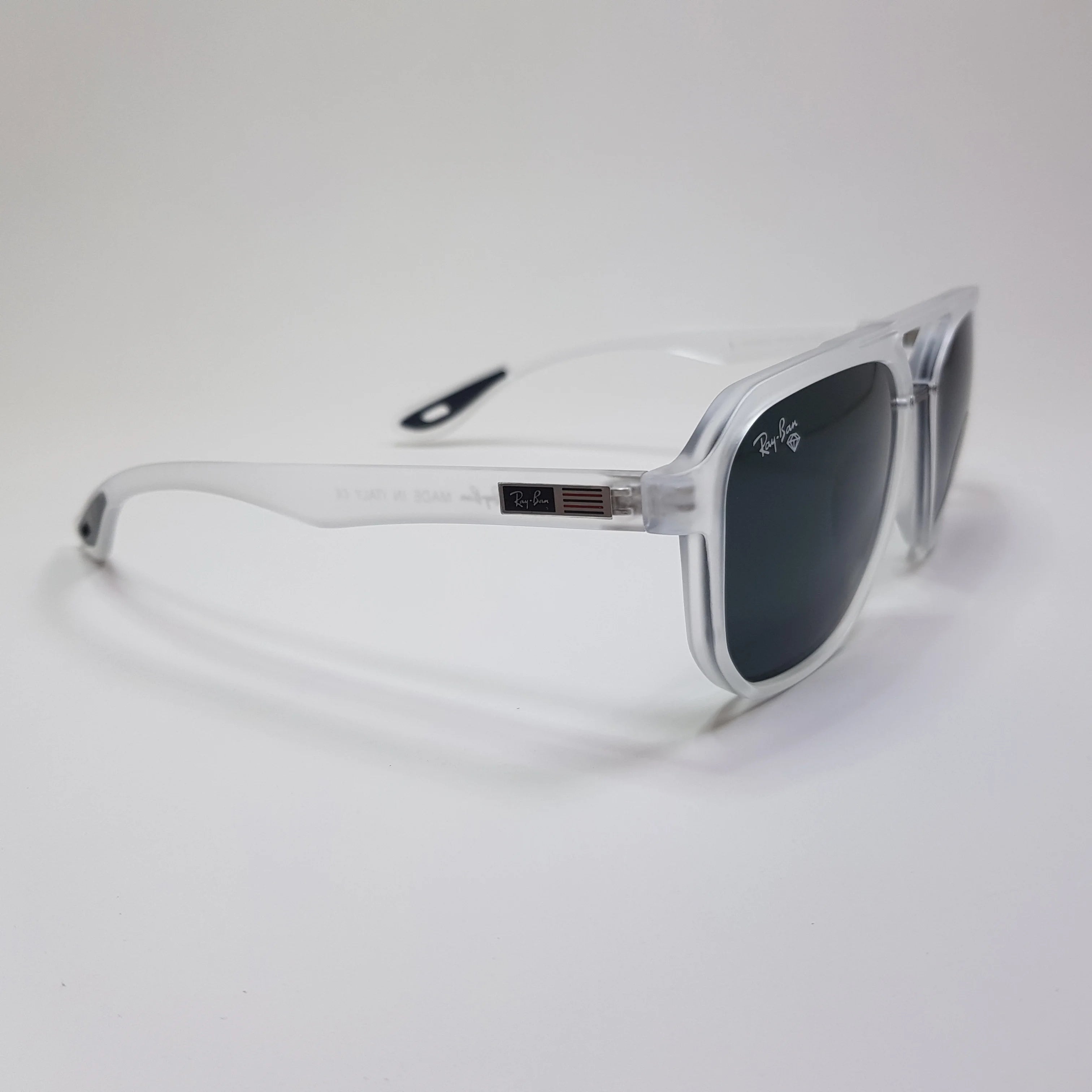 Rayban-RB4602-Double Bridge-Premium-Diamond Hard Glass Lens-Sunglasses-White-Matt-Unisex
