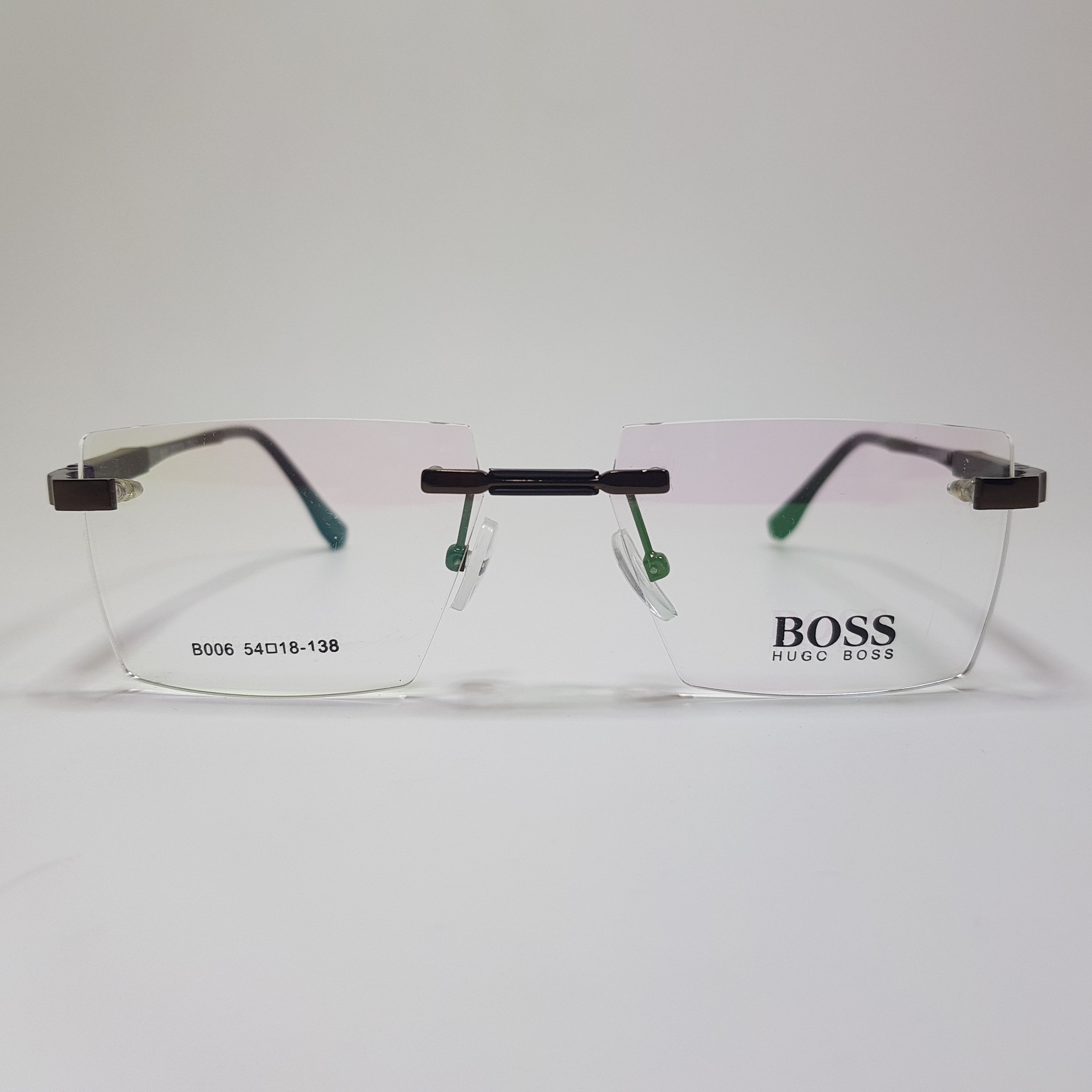 B006 Hugo Boss Eyeglasses Rimless Frame Premium Quality Unisex