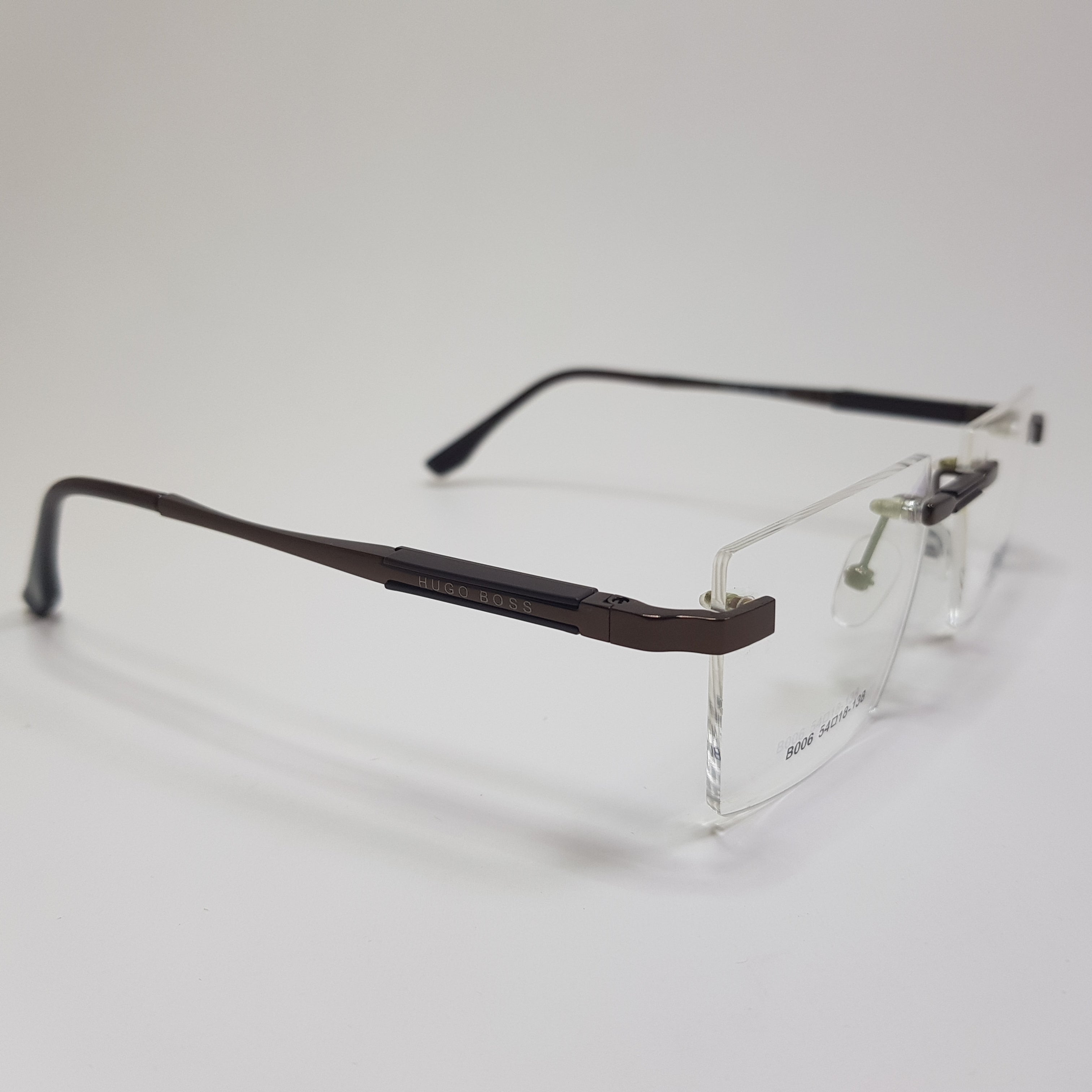 B006 Hugo Boss Eyeglasses Rimless Frame Premium Quality Unisex