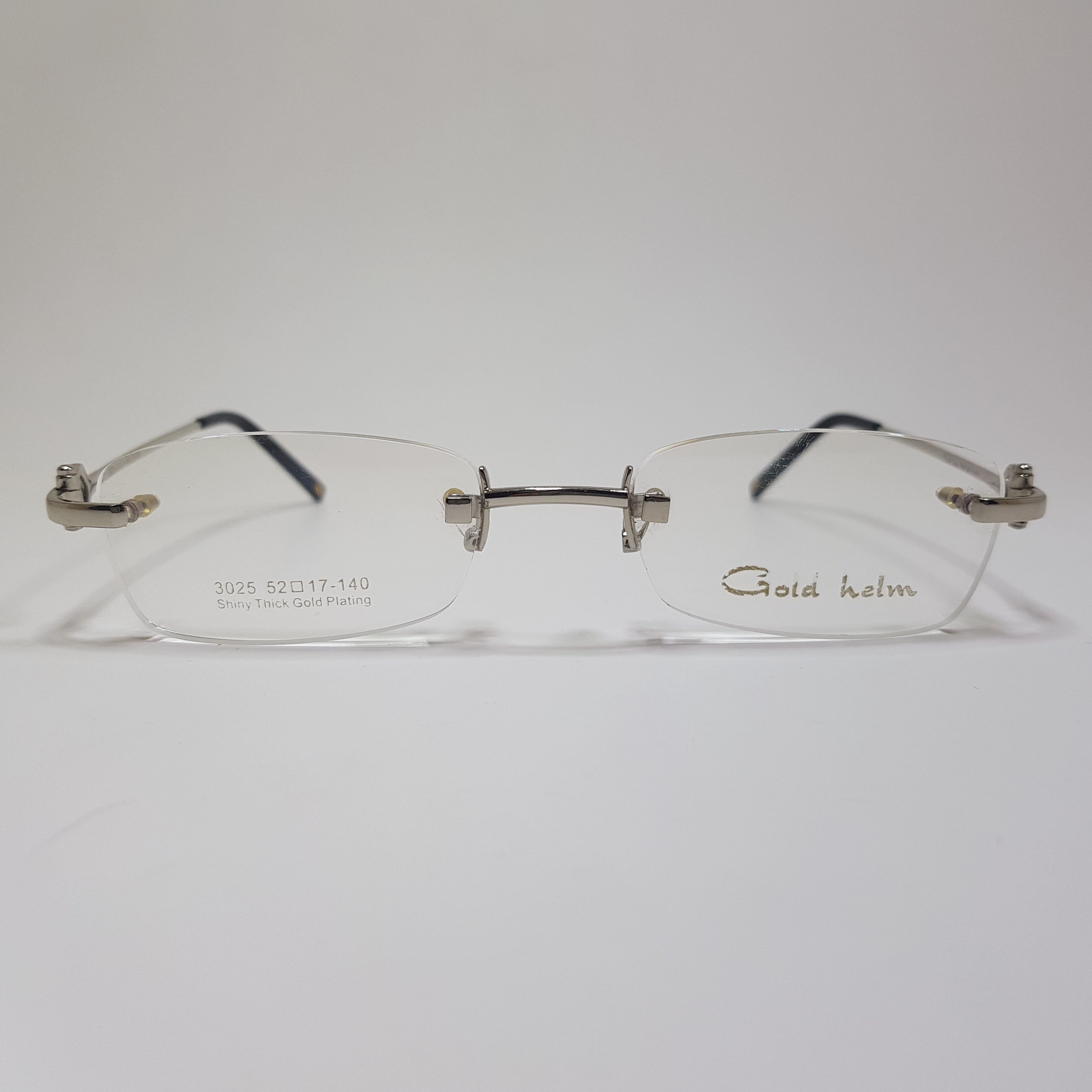 3025 Gold Helm Korean Eyeglasses Rimless Frame Premium Quality Unisex