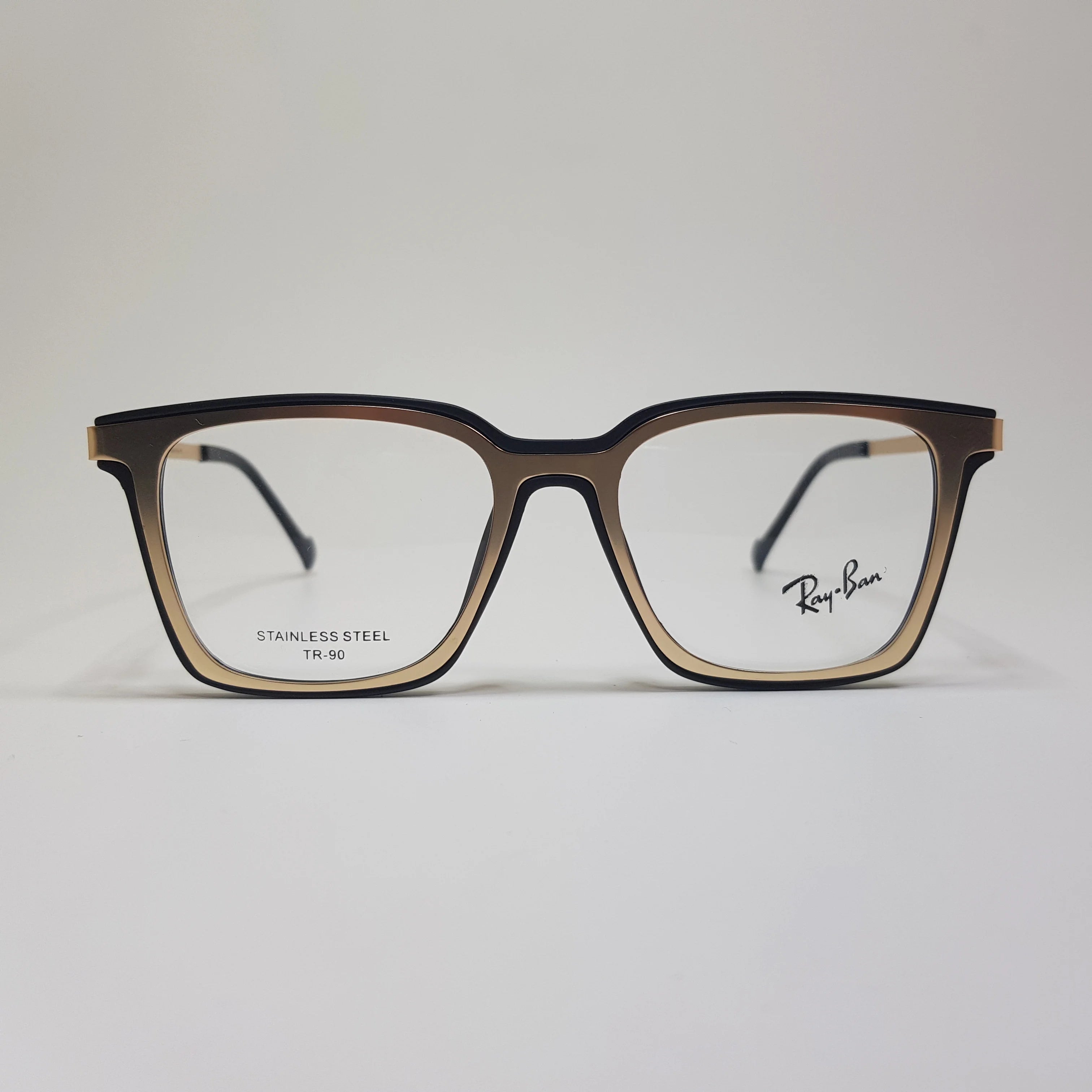 Ray Ban-79026-Stainless Steel with TR-Square-Eyeglasses-Frame-Unisex-New Shape