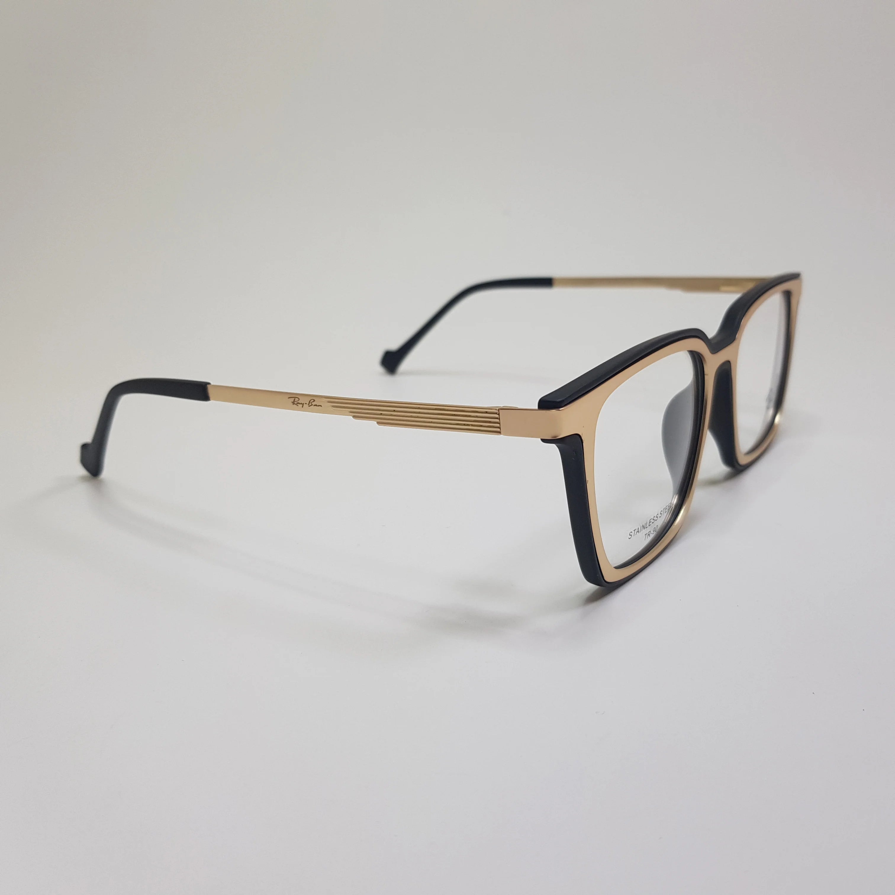 Ray Ban-79026-Stainless Steel with TR-Square-Eyeglasses-Frame-Unisex-New Shape