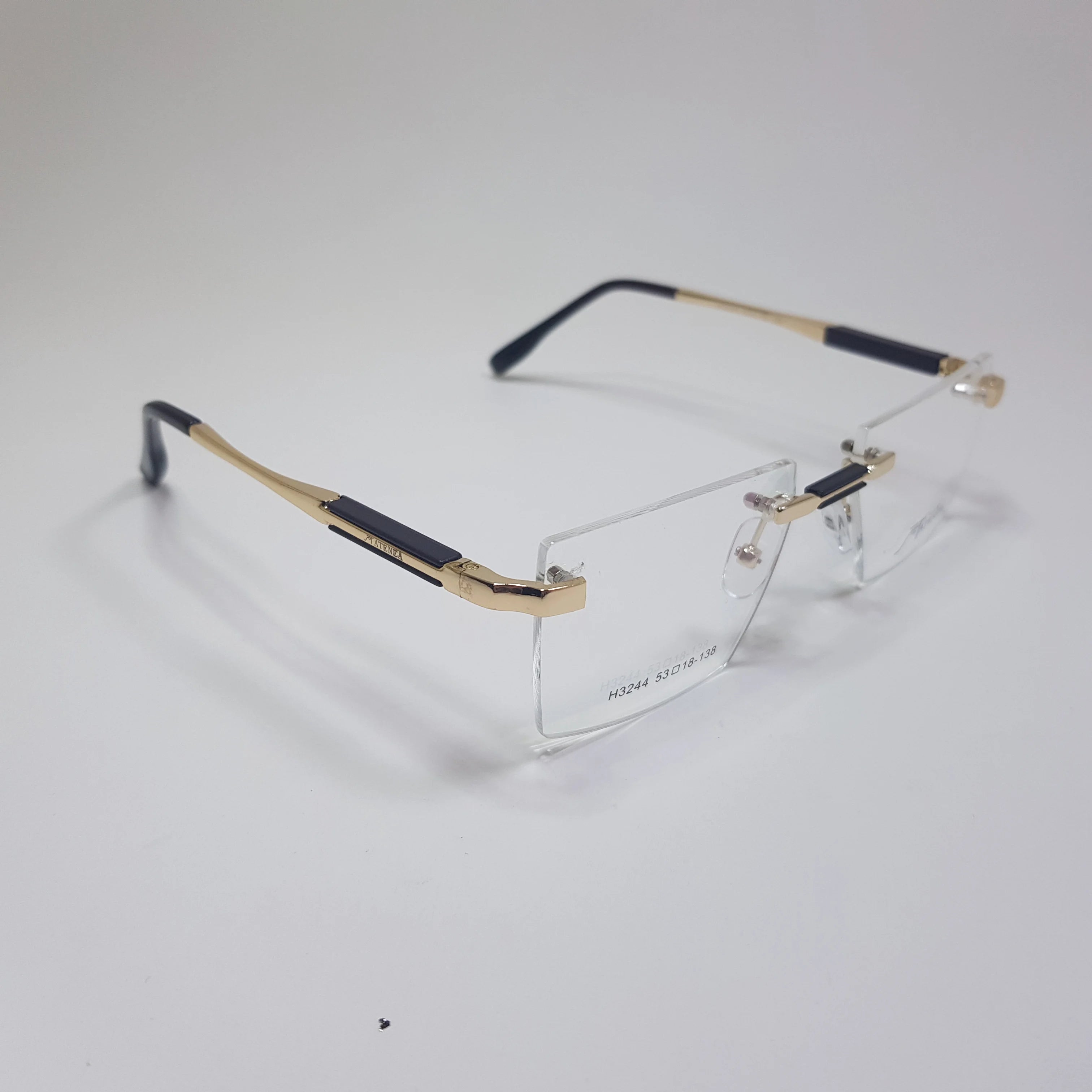 H3244 Tatenea Eyeglasses 3pc Rimless Frame Premium Quality Spring Hinges Unisex