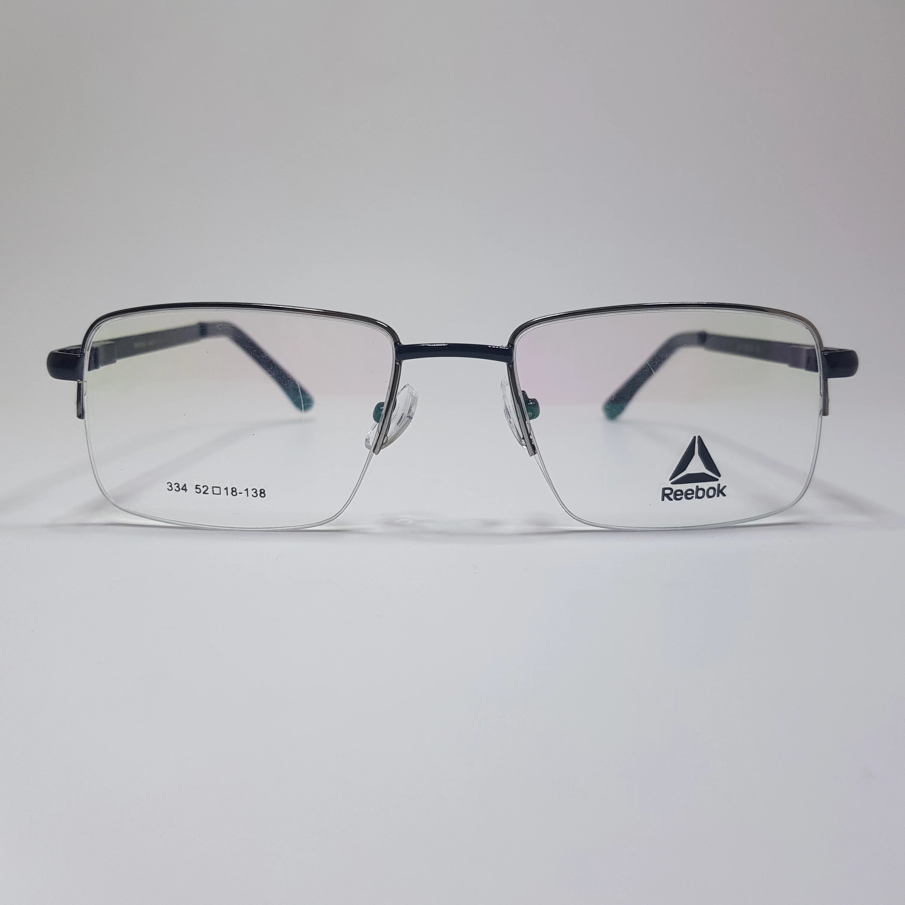 334 Reebok Eyeglasses Half Rimless Frame Premium Quality Spring Hinges Unisex