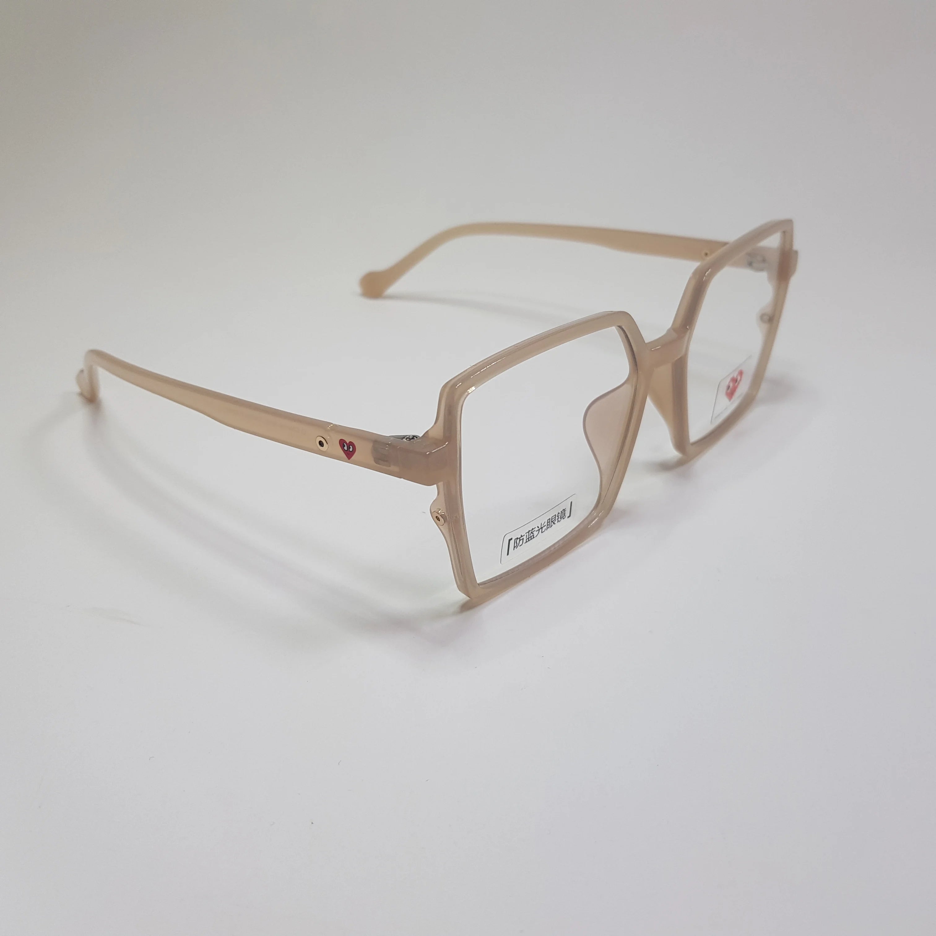 Women Eyeglasses Trendy Big Square Heart Frame for Ladies CH-6031