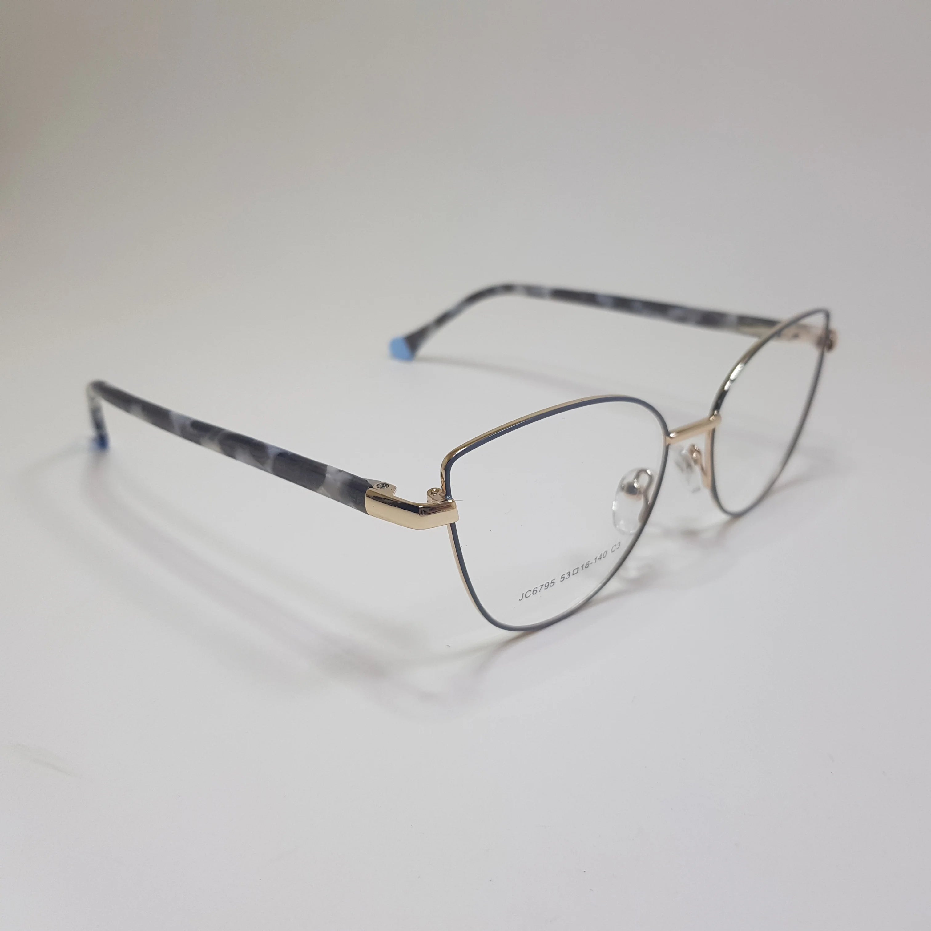 Women’s Fashionable Metal Cat Eye Eyeglasses – Lightweight & Durable Frame JC6795
