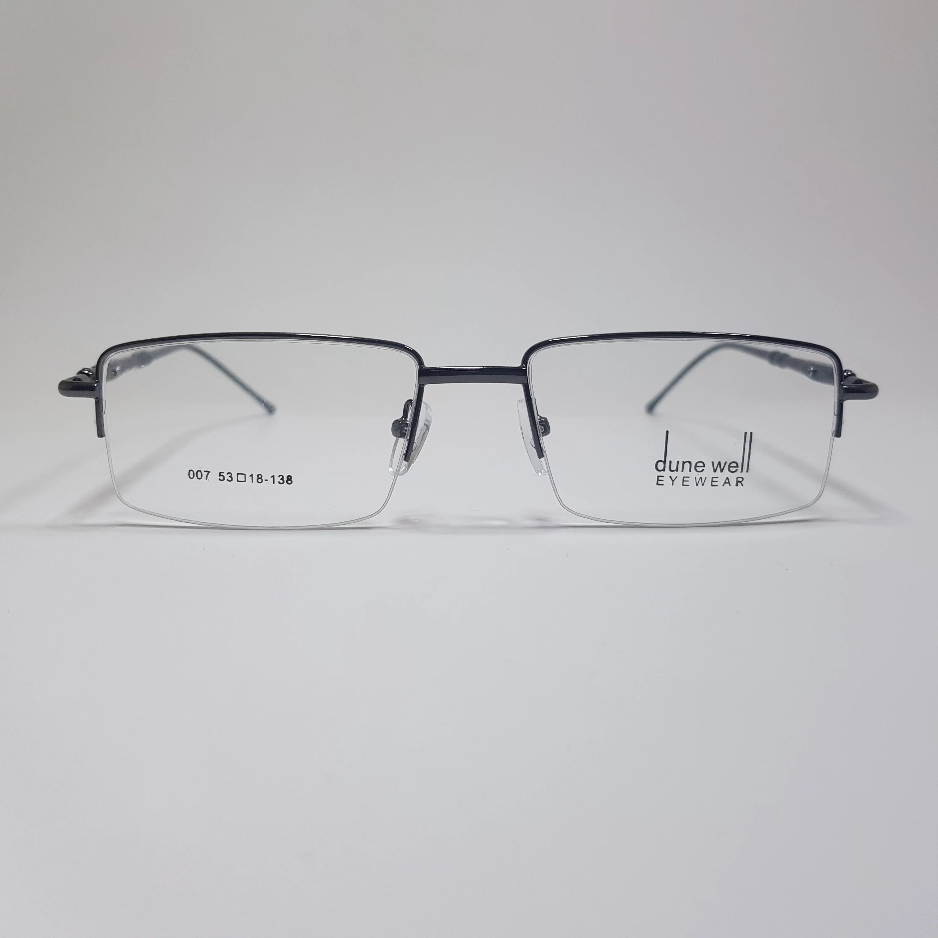 007 Dunewell Eyeglasses Half Rimless Frame Premium Quality Spring Hinges Unisex