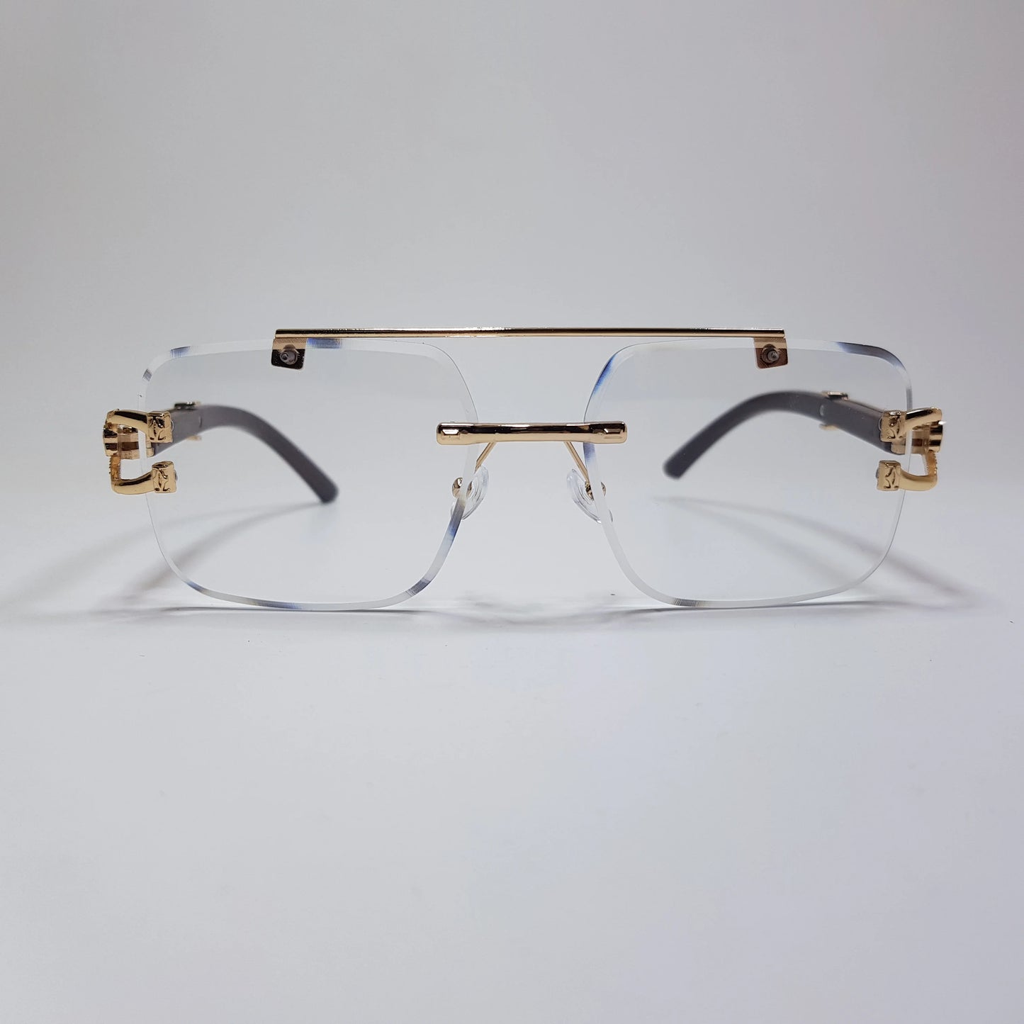 Cheetah Rim Wooden Stick Eyeglasses Inteligent Transition Photochromic Blue Light Filter Glasses Frame 3 IN 1