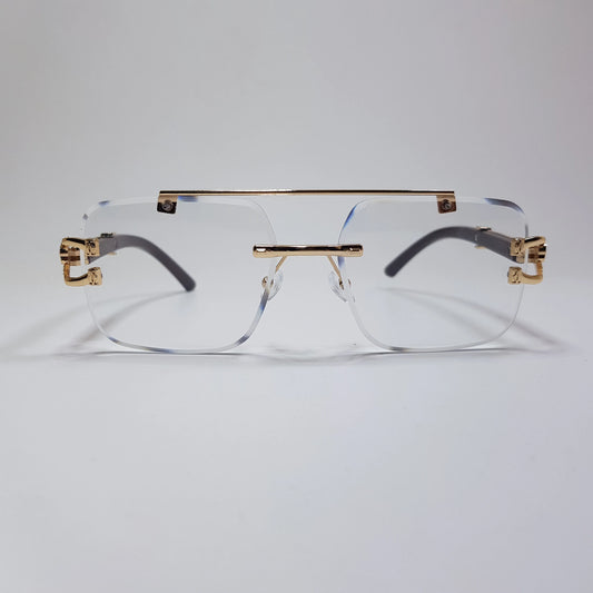 Cheetah Rim Wooden Stick Eyeglasses Inteligent Transition Photochromic Blue Light Filter Glasses Frame 3 IN 1