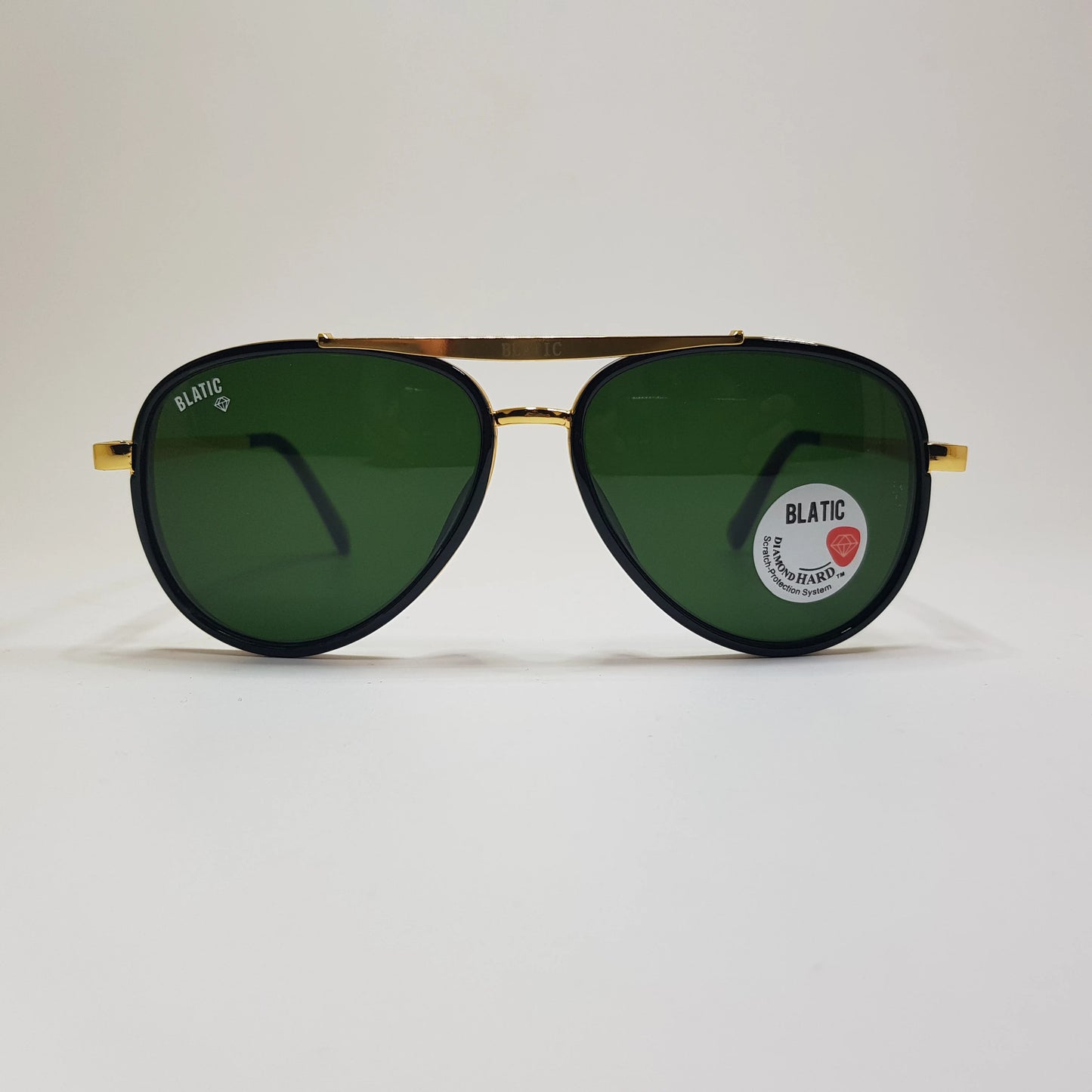 Balatic 4414 Metal Aviator Premium Diamond Hard Glass Lens Scratch Protected Sunglasses