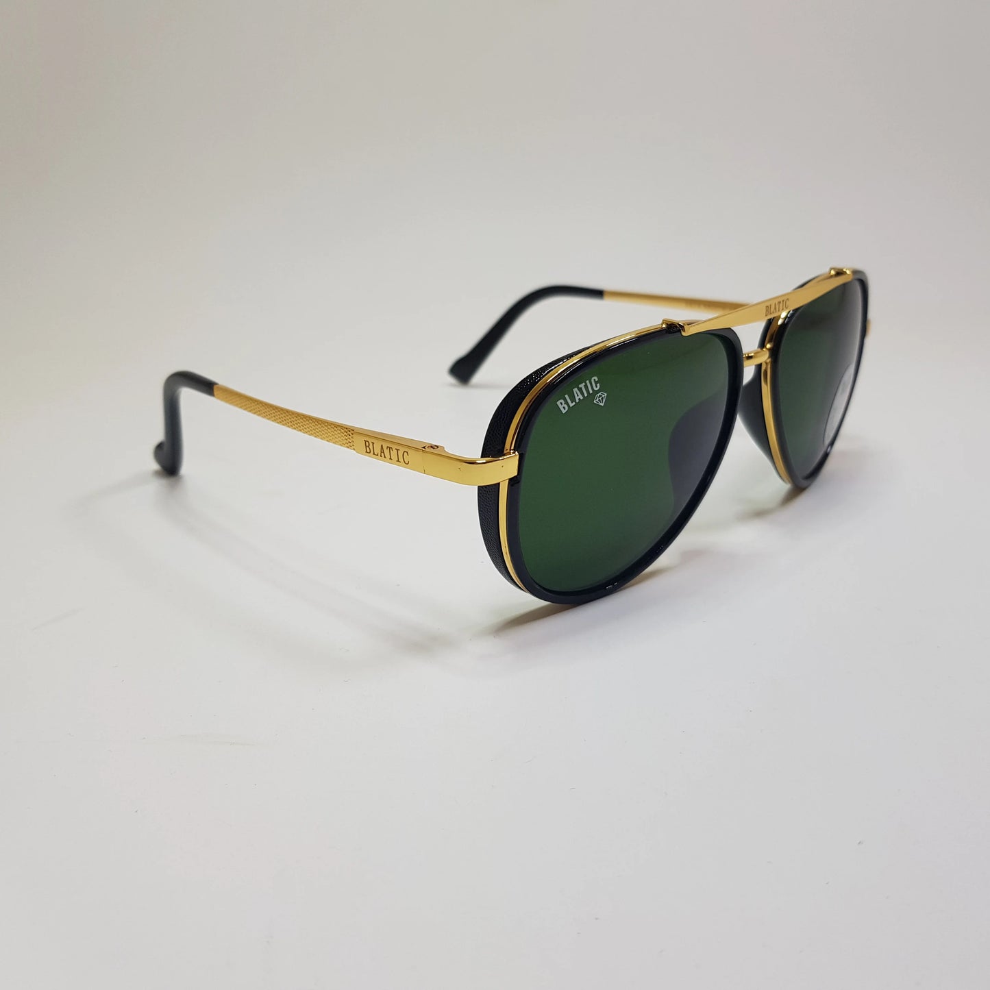 Balatic 4414 Metal Aviator Premium Diamond Hard Glass Lens Scratch Protected Sunglasses
