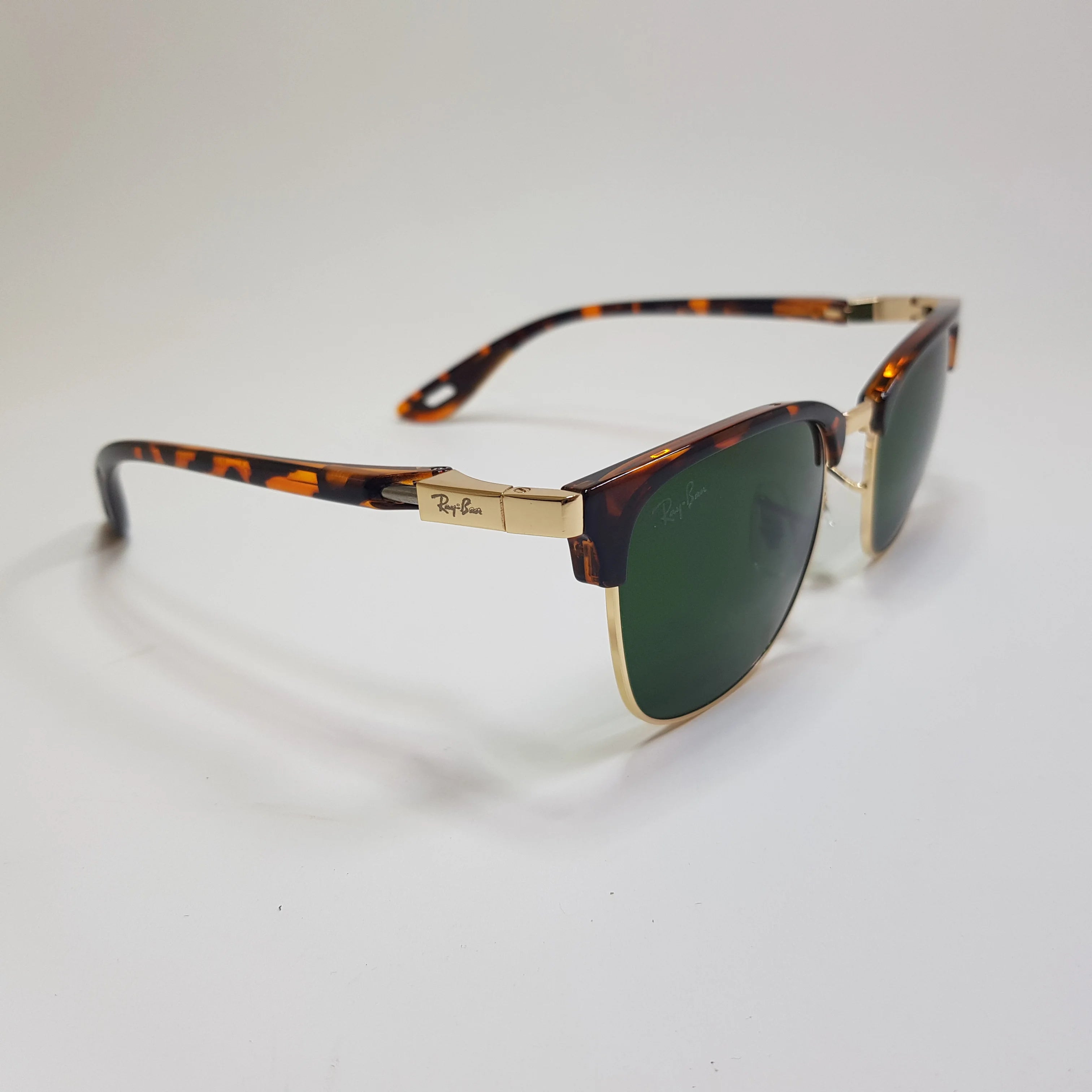 RB 8396 Club Master Premium Sunglasses Diamond Hard Glass Lens With Sring Hinges