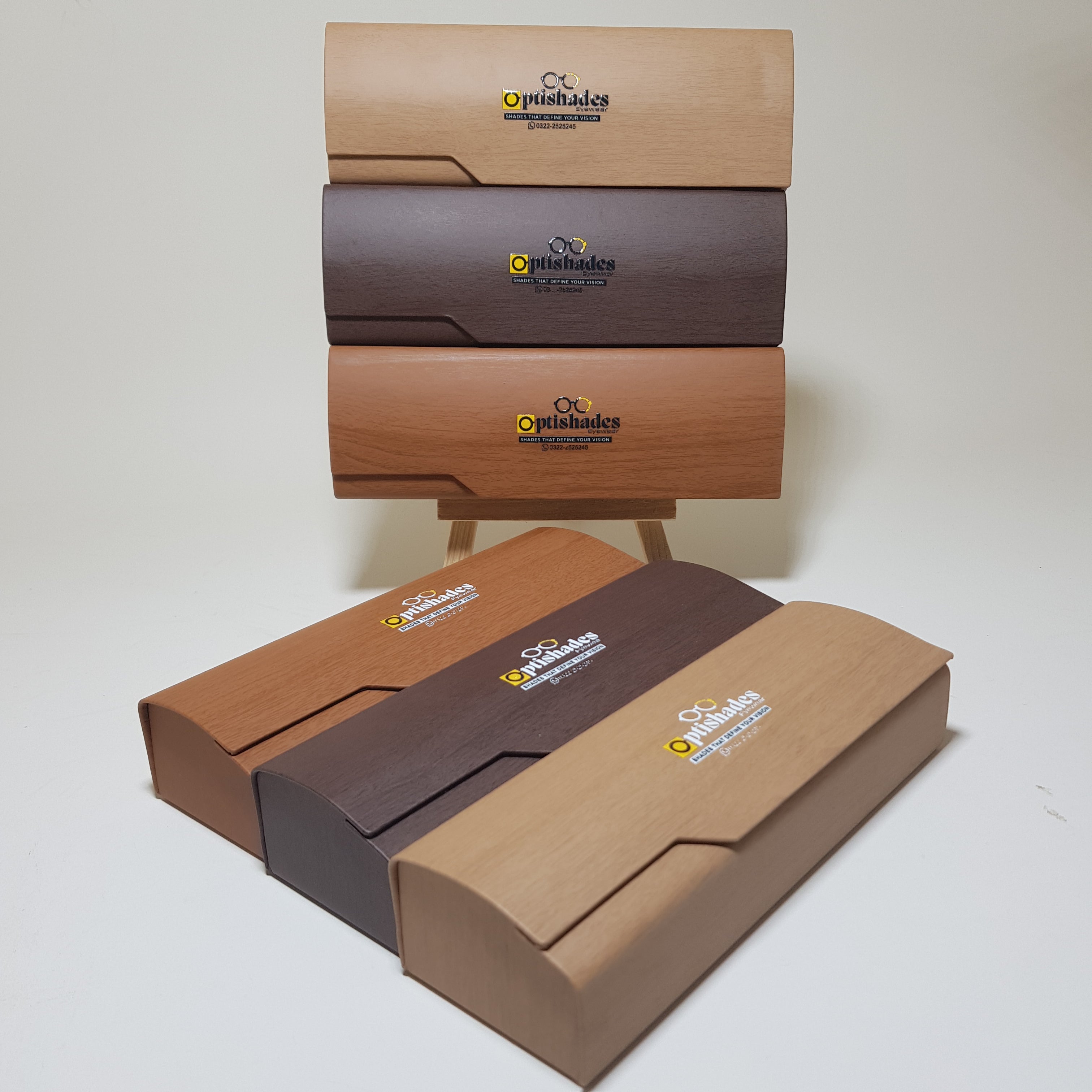 Optishades Premium Wooden Hard Case For Prescription Glasses
