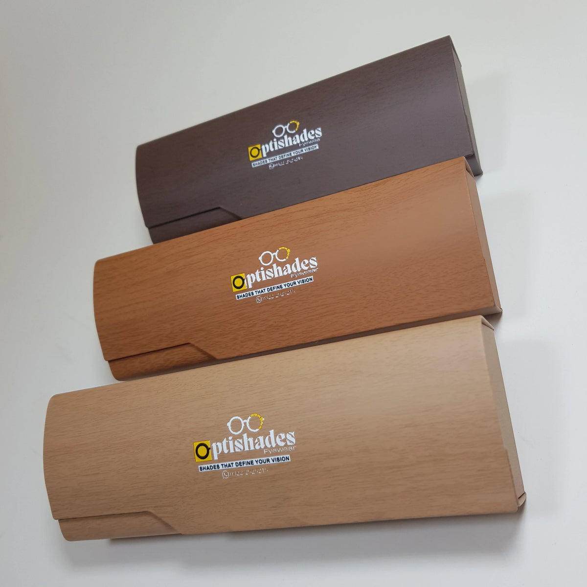 Optishades Premium Wooden Hard Case For Prescription Glasses
