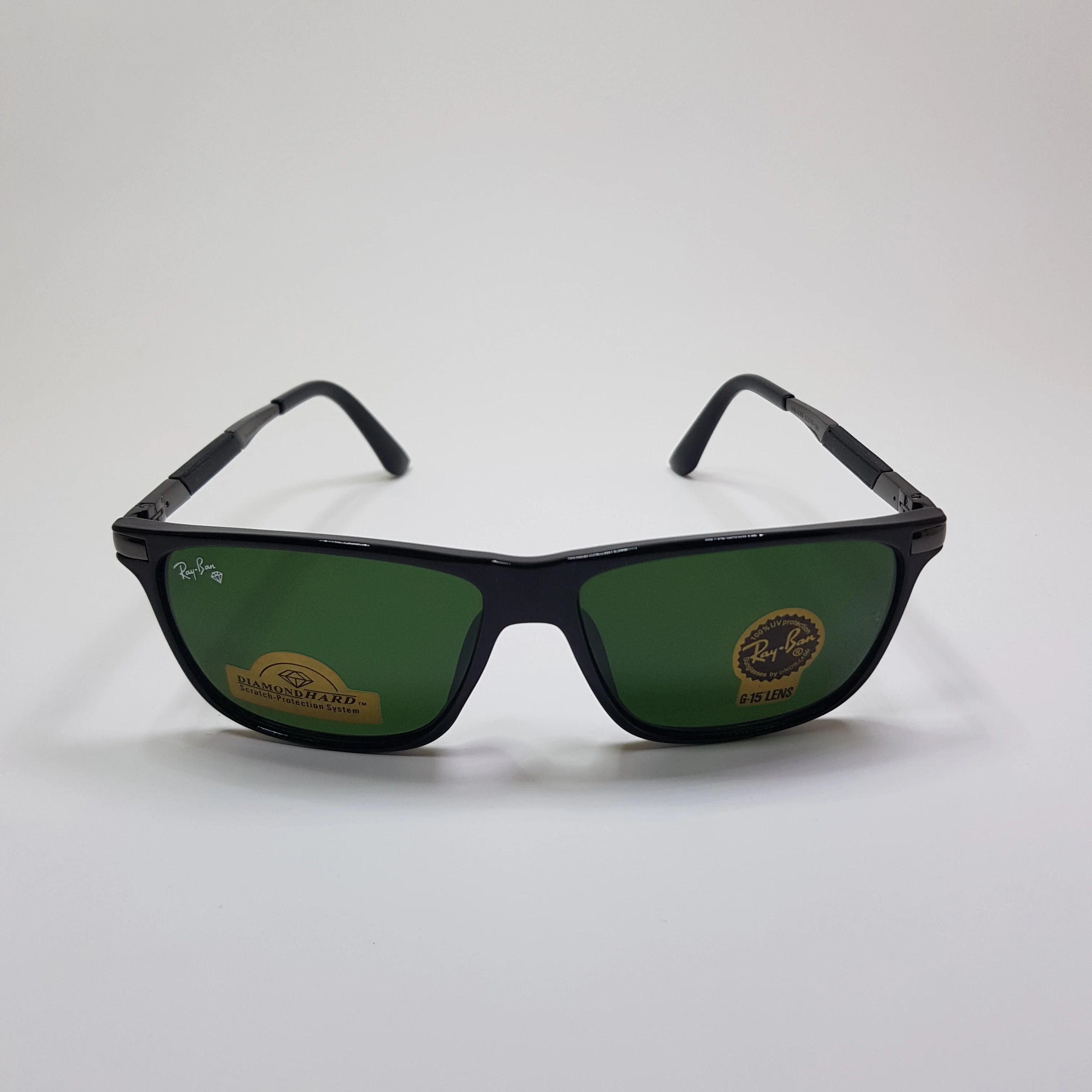 Rayban-RB4335-Premium-Diamond Hard Glass Lens-Sunglasses-Black-Unisex