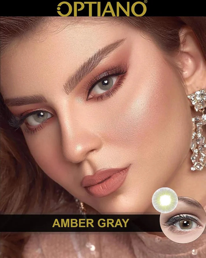 Optiano Colour Contact Lenses Amber Gray