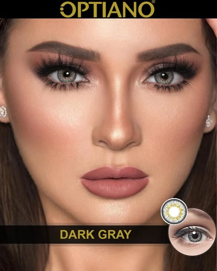 Optiano Colour Contact Lenses Dark Gray
