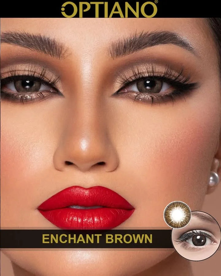 Optiano Colour Contact Lenses Enchant Brown